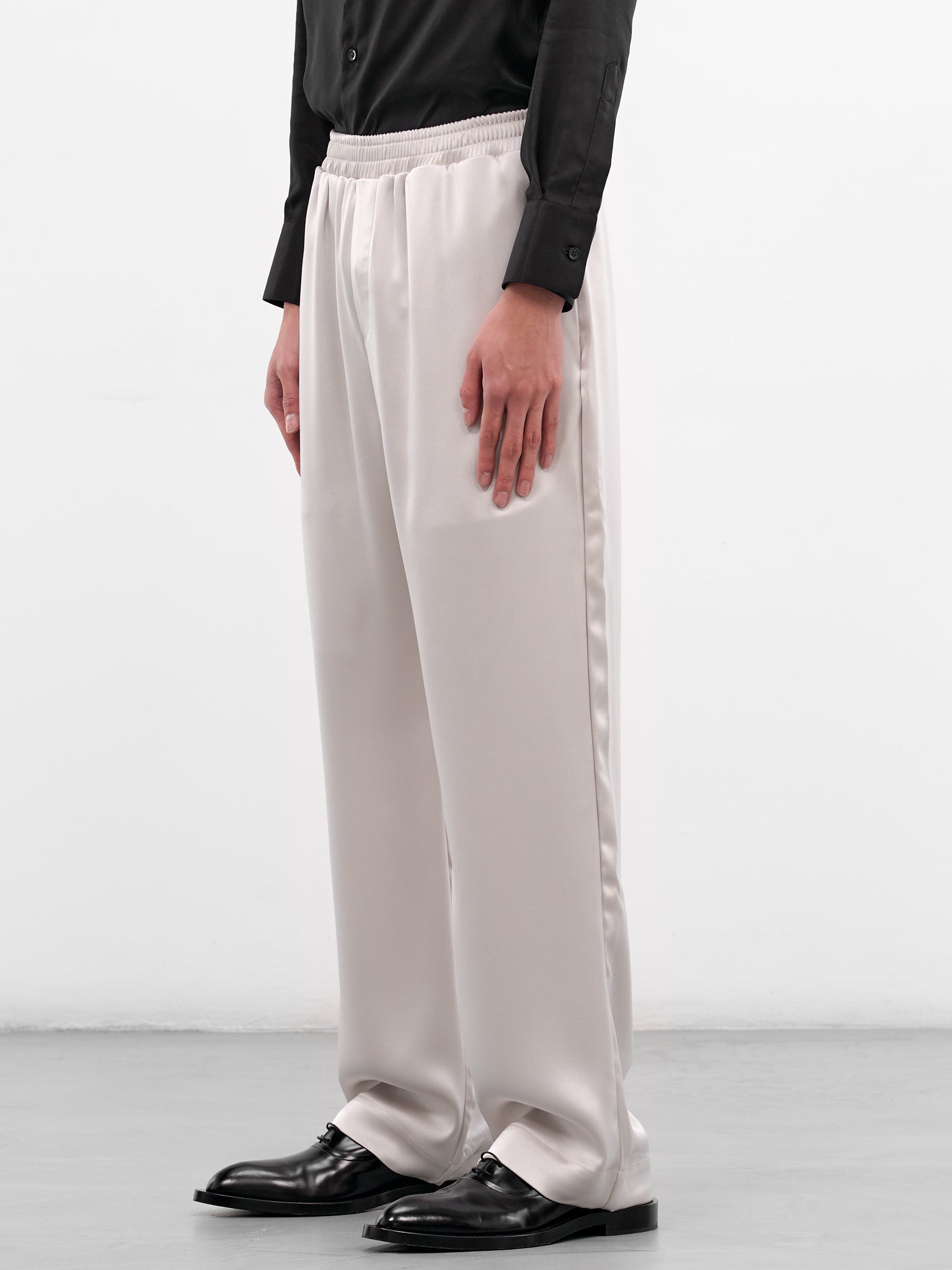 Light Gray Satin Track Pants (PT36-LIGHT)
