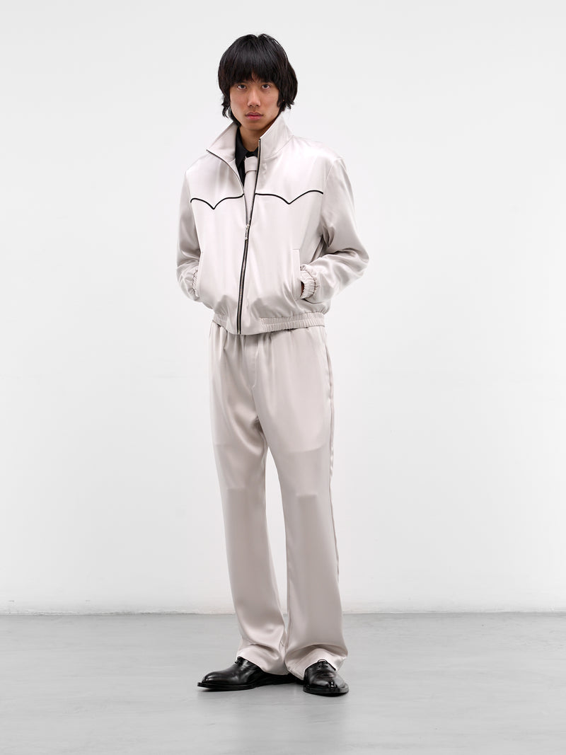 Light Gray Satin Track Pants (PT36-LIGHT)