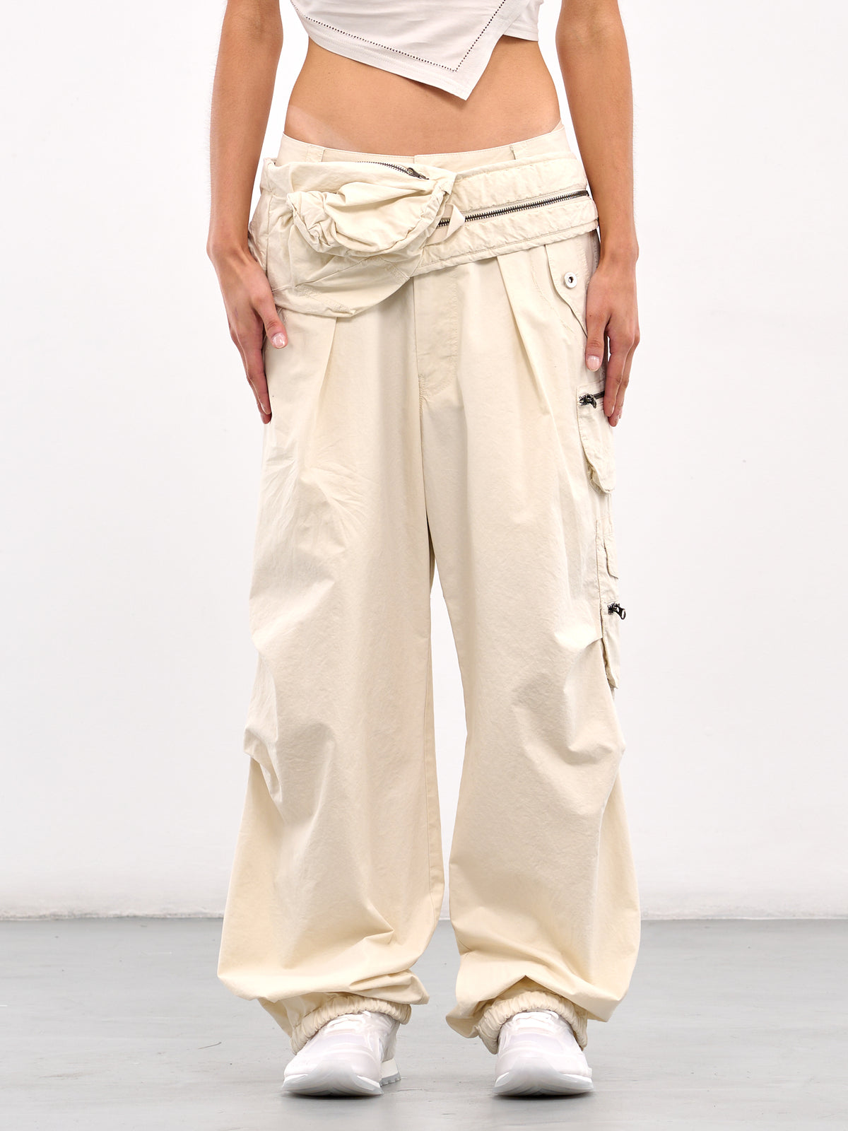 Fanny Pack Cargo Pants (PT4IV-IVORY)