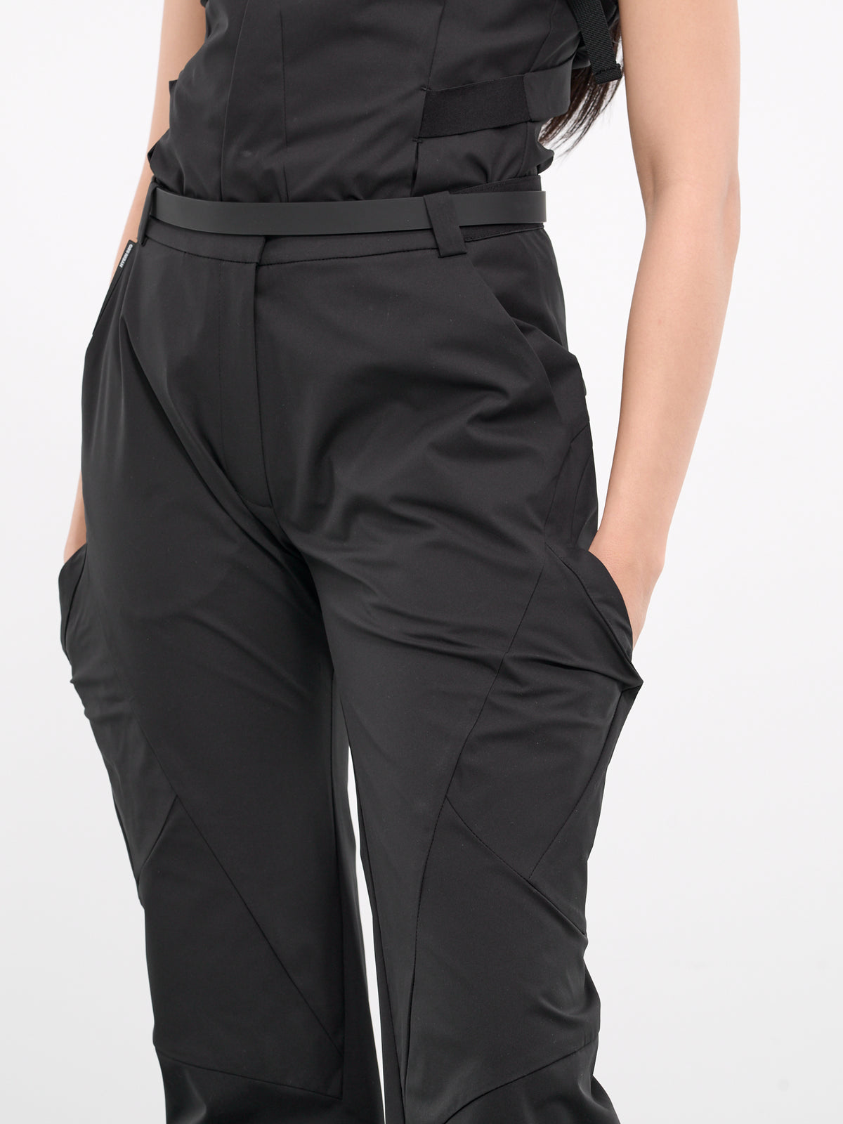 Belted Pocket Pants (PT6K-S24-BLACK)