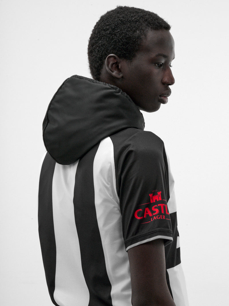 Black Deconstructed Hooded Football Top (PT99OT16USBK-BLACK)