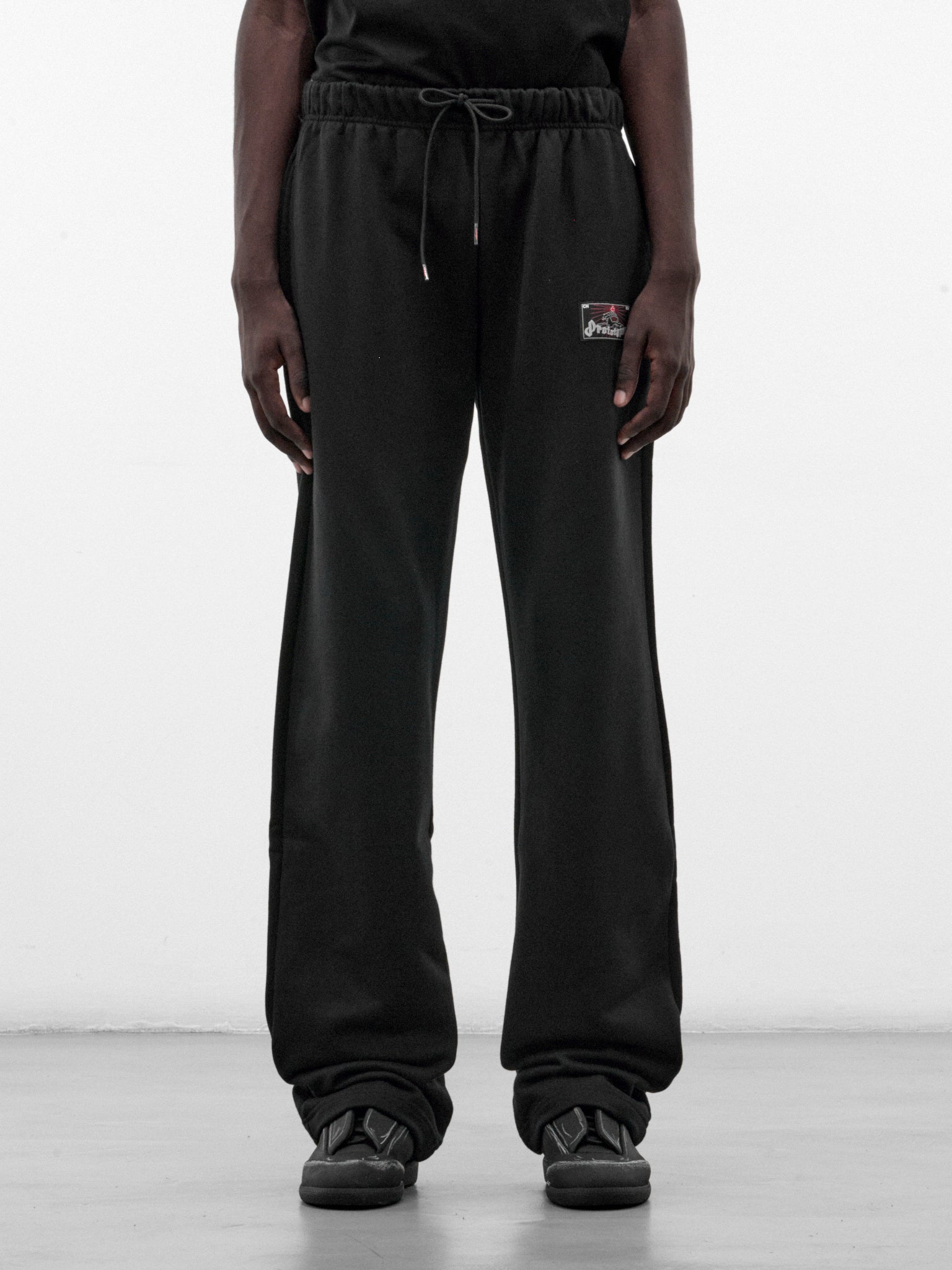 Black Cotton Logo Sweatpants (PT99PA15USBK-BLACK)