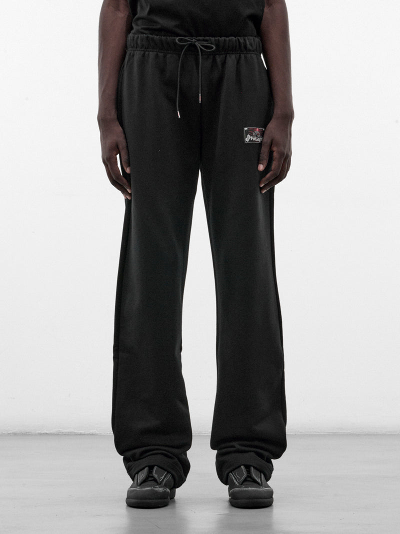 Black Cotton Logo Sweatpants (PT99PA15USBK-BLACK)