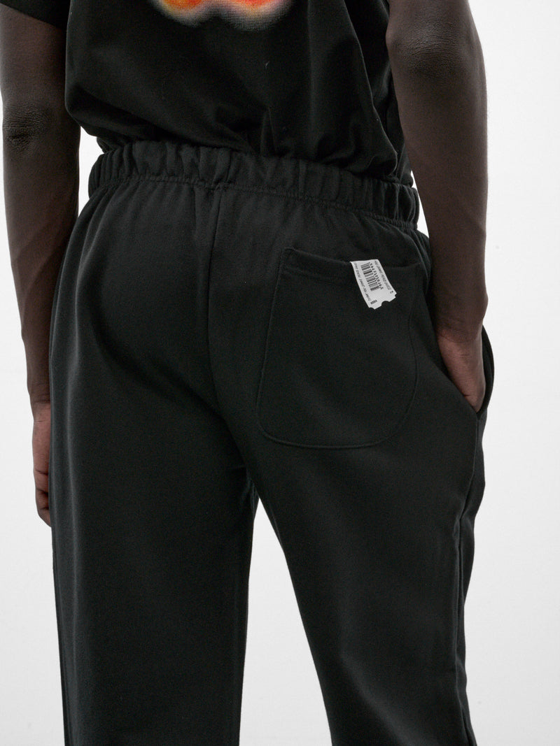 Black Cotton Logo Sweatpants (PT99PA15USBK-BLACK)