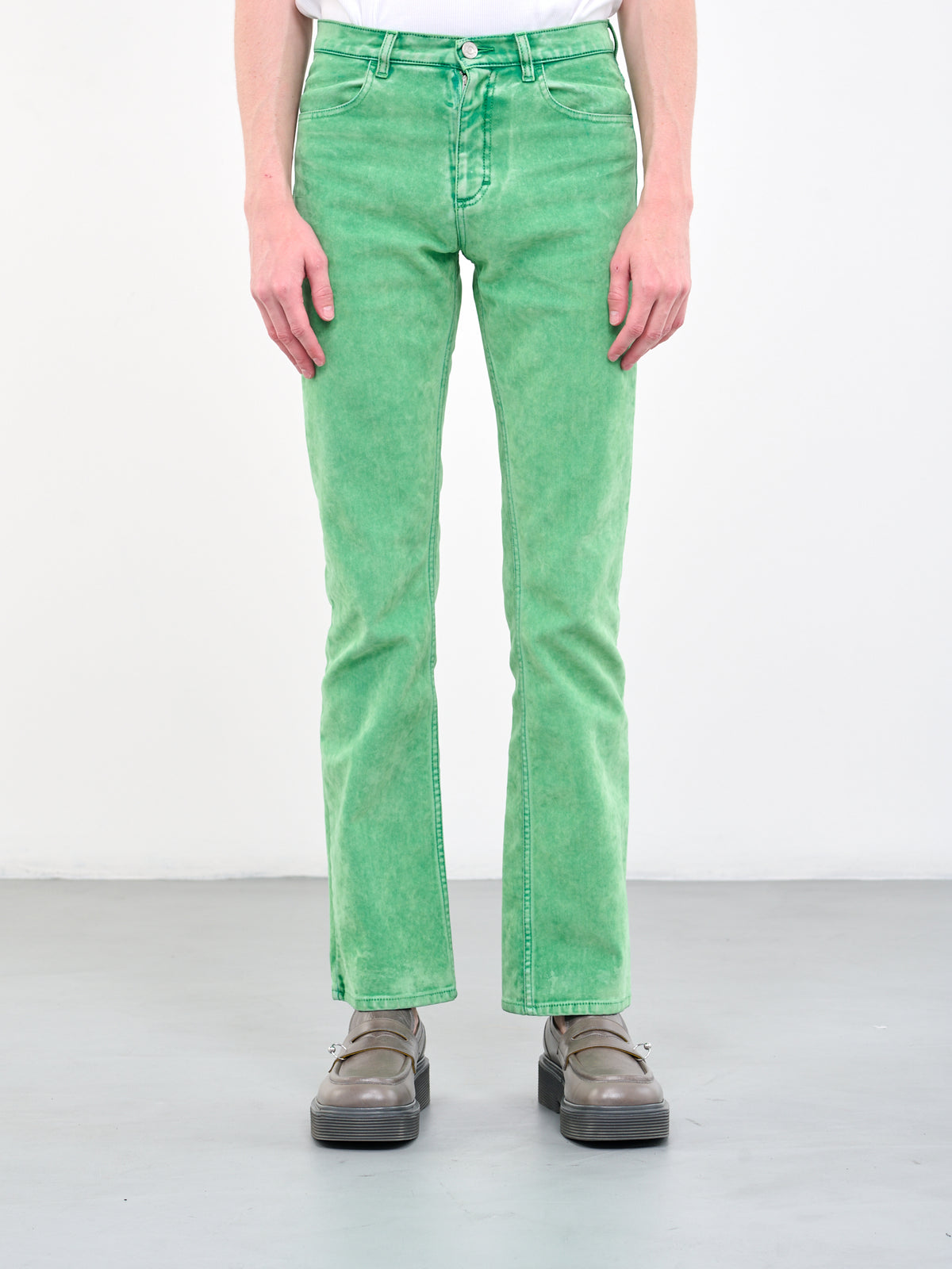 Over-Dyed Skinny Jeans (PUJU0069A0-USCV10-GREEN)