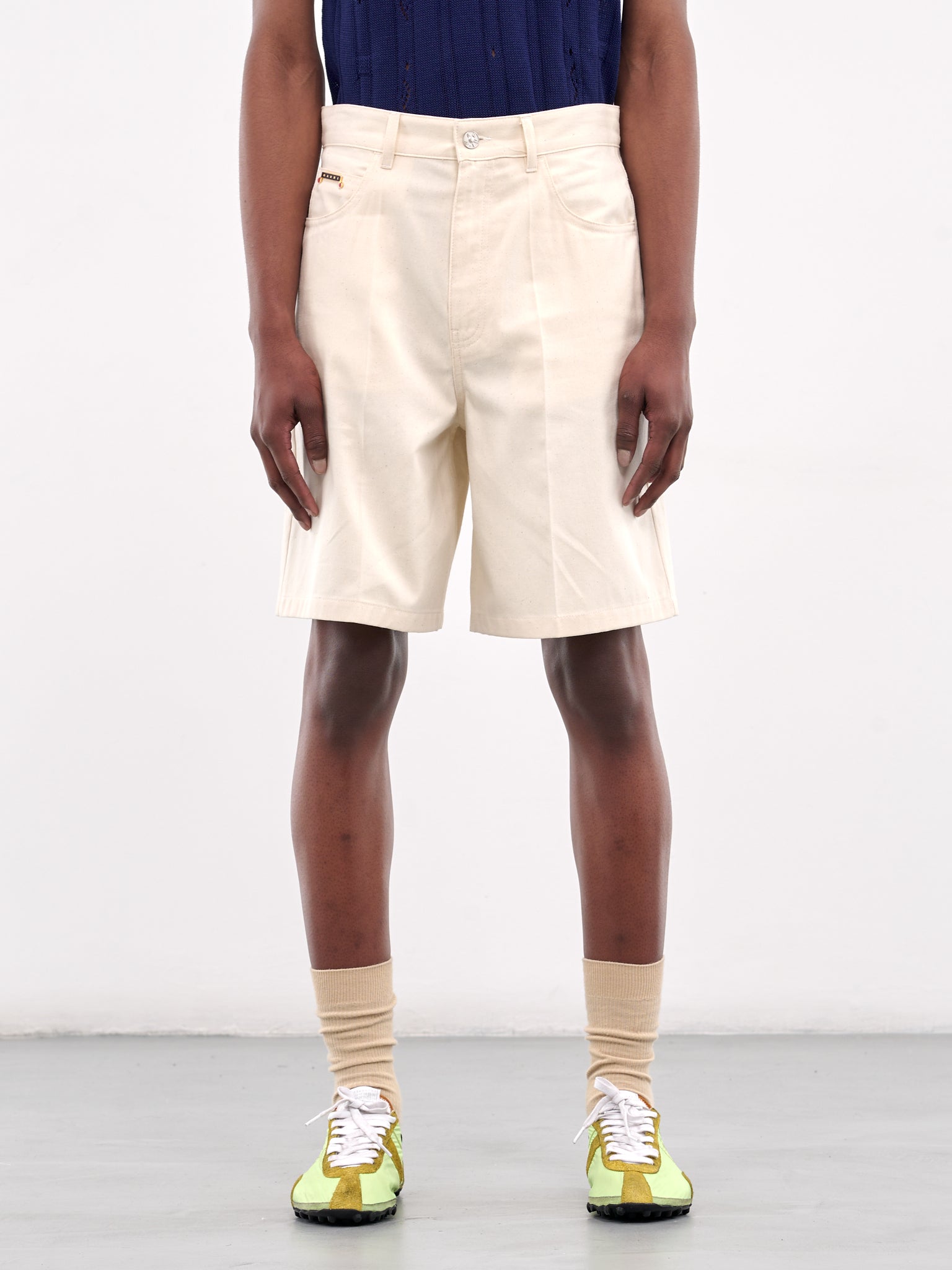 Denim Shorts (PUJU0109A0-UTC476-OFFWHITE)