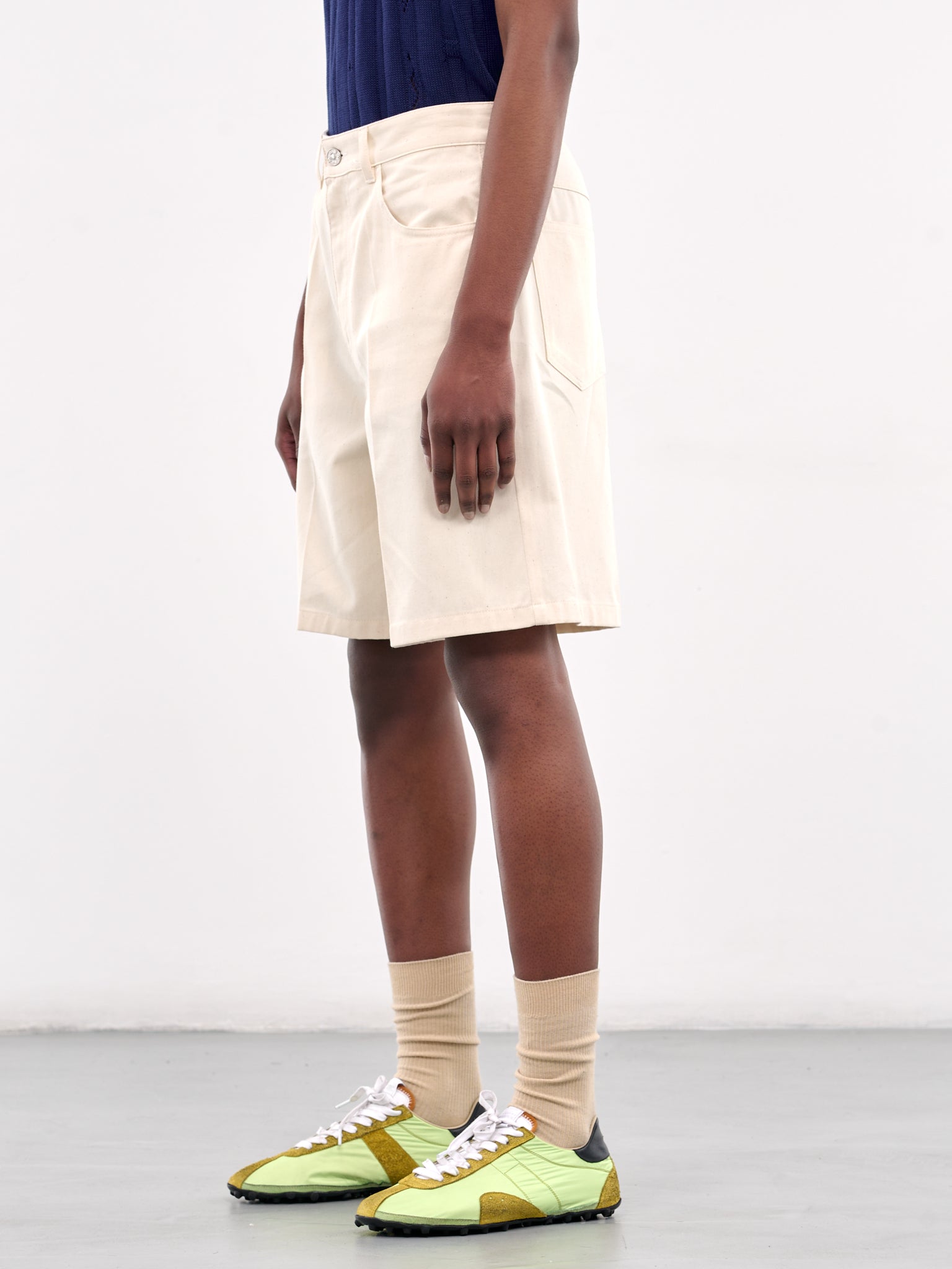 Denim Shorts (PUJU0109A0-UTC476-OFFWHITE)