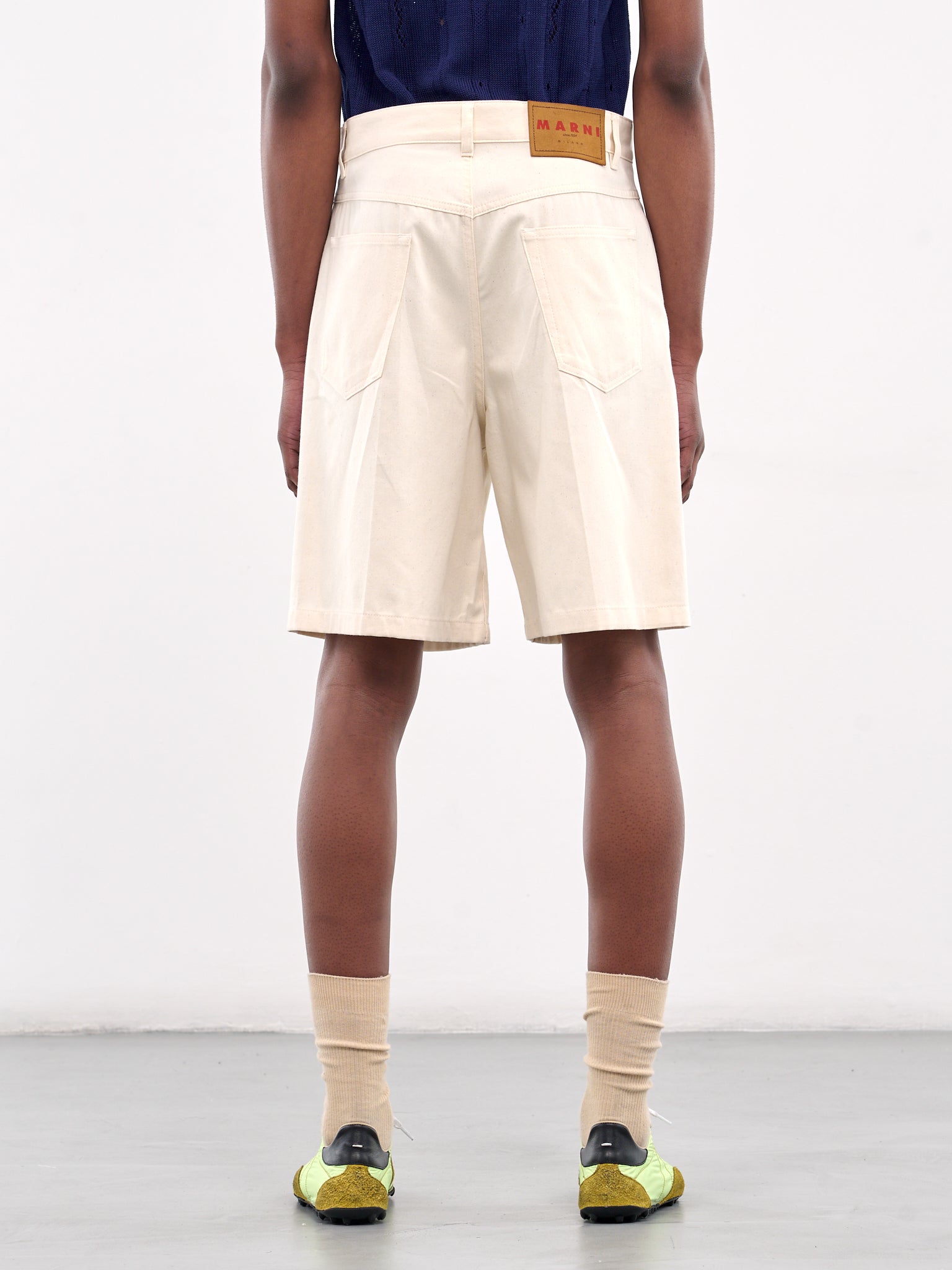 Denim Shorts (PUJU0109A0-UTC476-OFFWHITE)