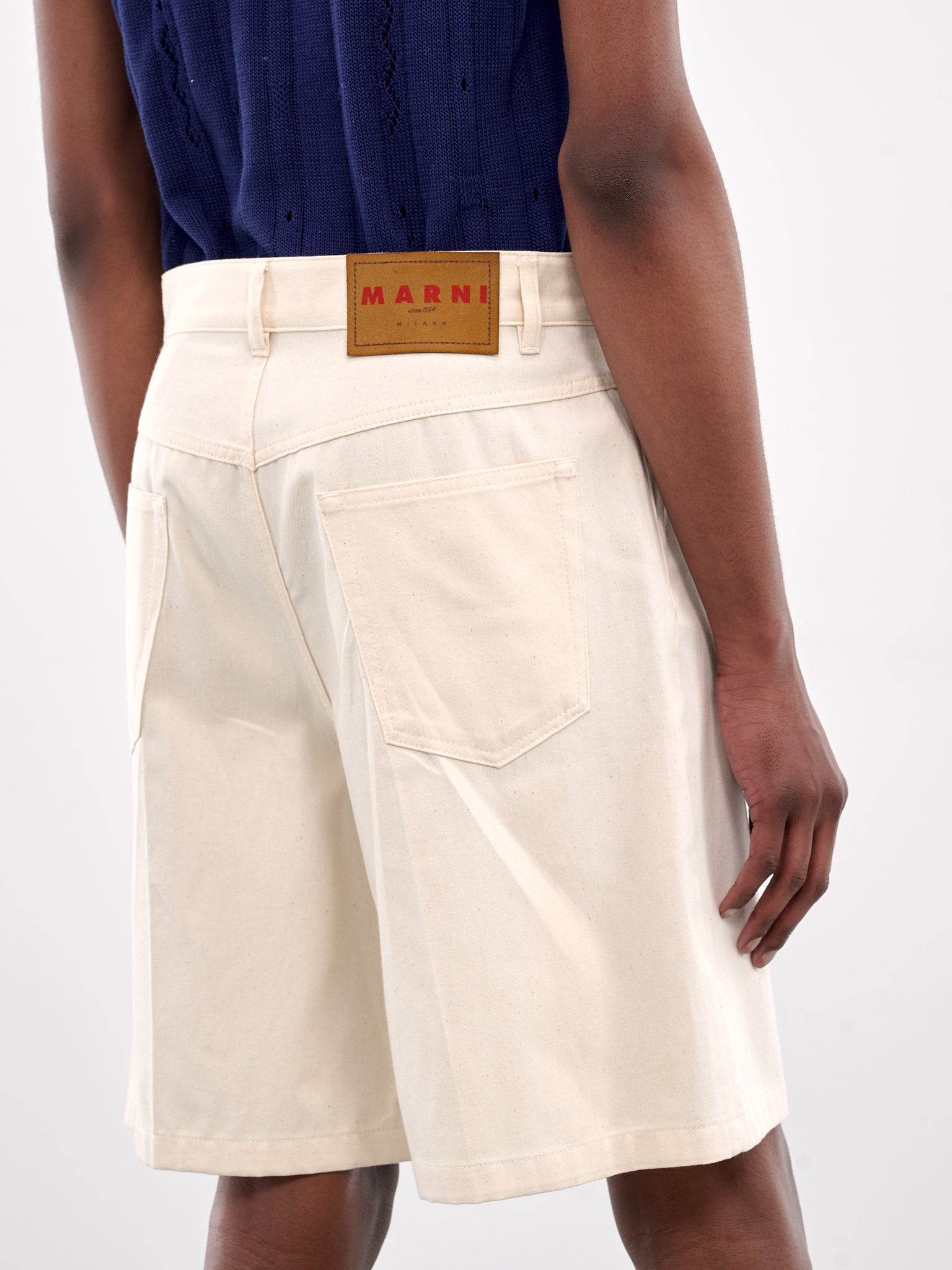 Denim Shorts (PUJU0109A0-UTC476-OFFWHITE)