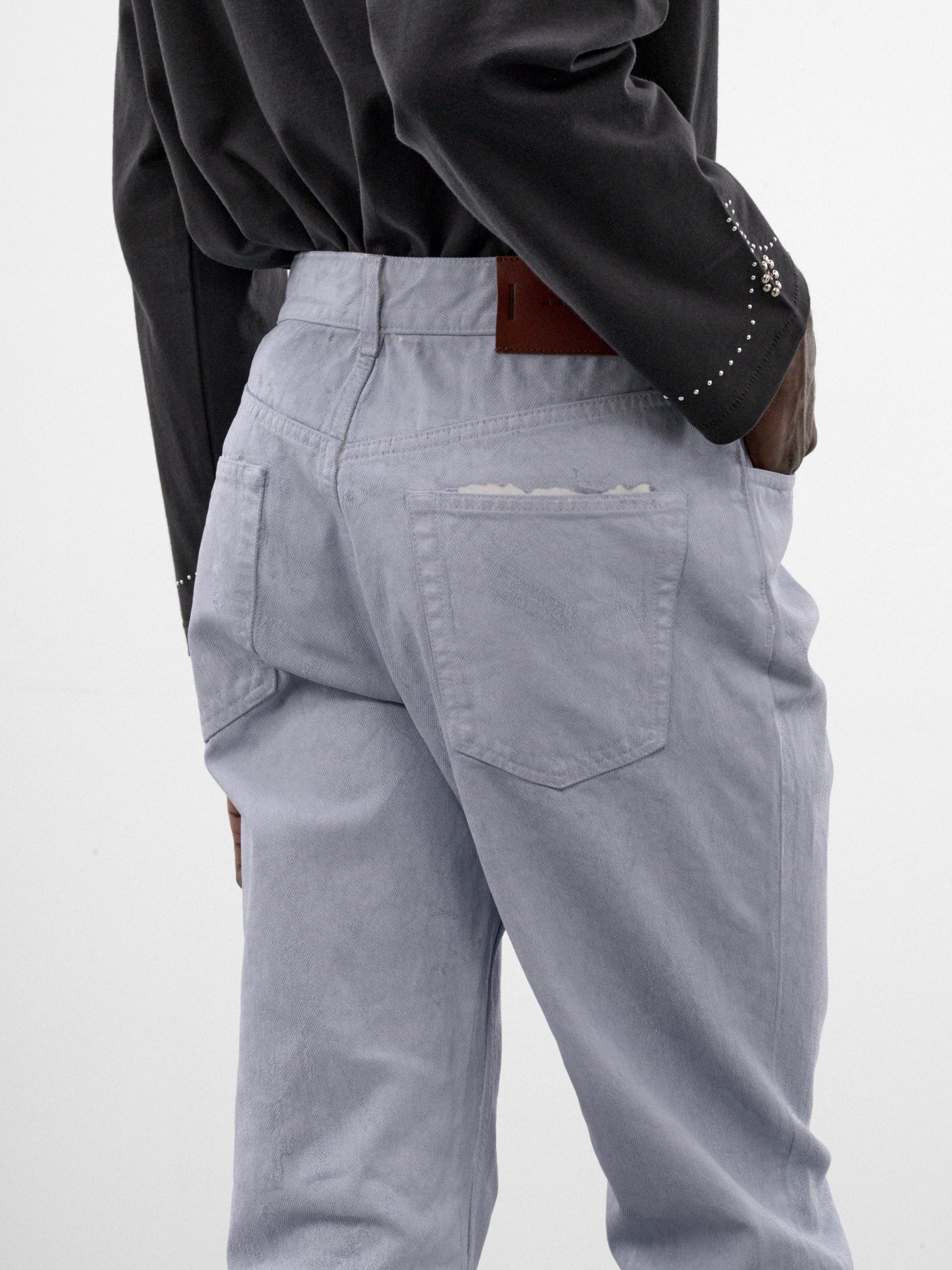 Blue Coated Denim Jeans (PUJU0141A0-USCZ49-SKY-BLUE)