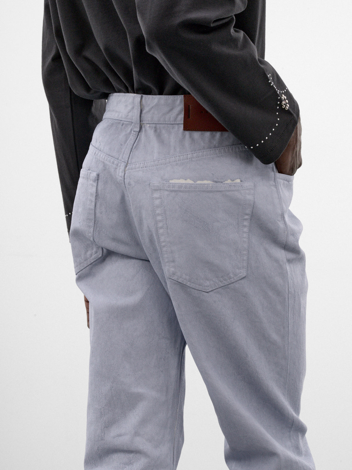 Blue Coated Denim Jeans (PUJU0141A0-USCZ49-SKY-BLUE)