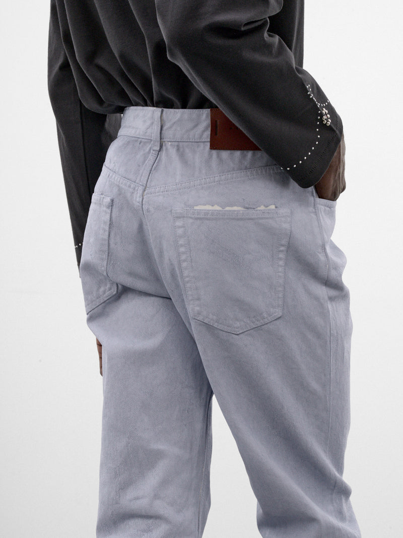 Blue Coated Denim Jeans (PUJU0141A0-USCZ49-SKY-BLUE)