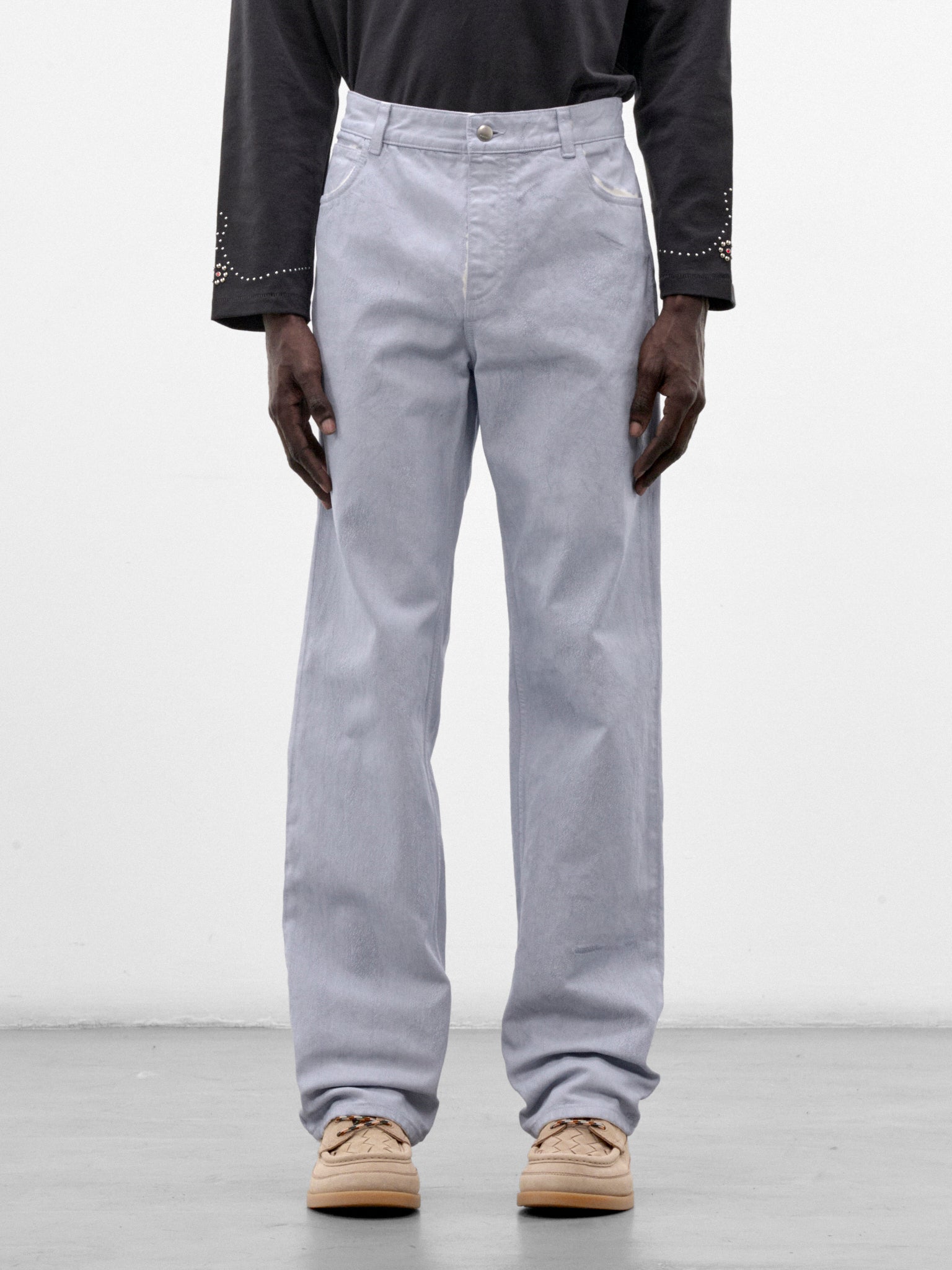 Blue Coated Denim Jeans (PUJU0141A0-USCZ49-SKY-BLUE)