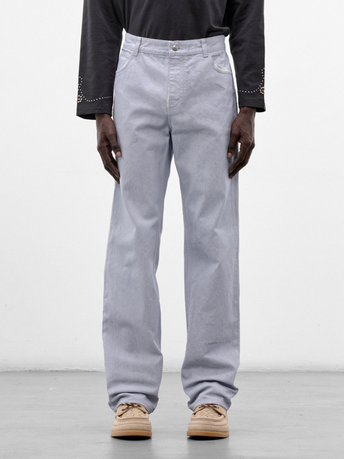 Blue Coated Denim Jeans (PUJU0141A0-USCZ49-SKY-BLUE)