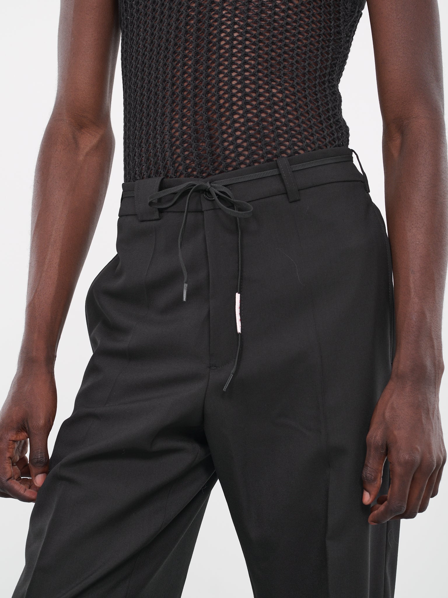 Tropical Wool Trousers (PUMU0214U0-TW839-00N99-BLACK)