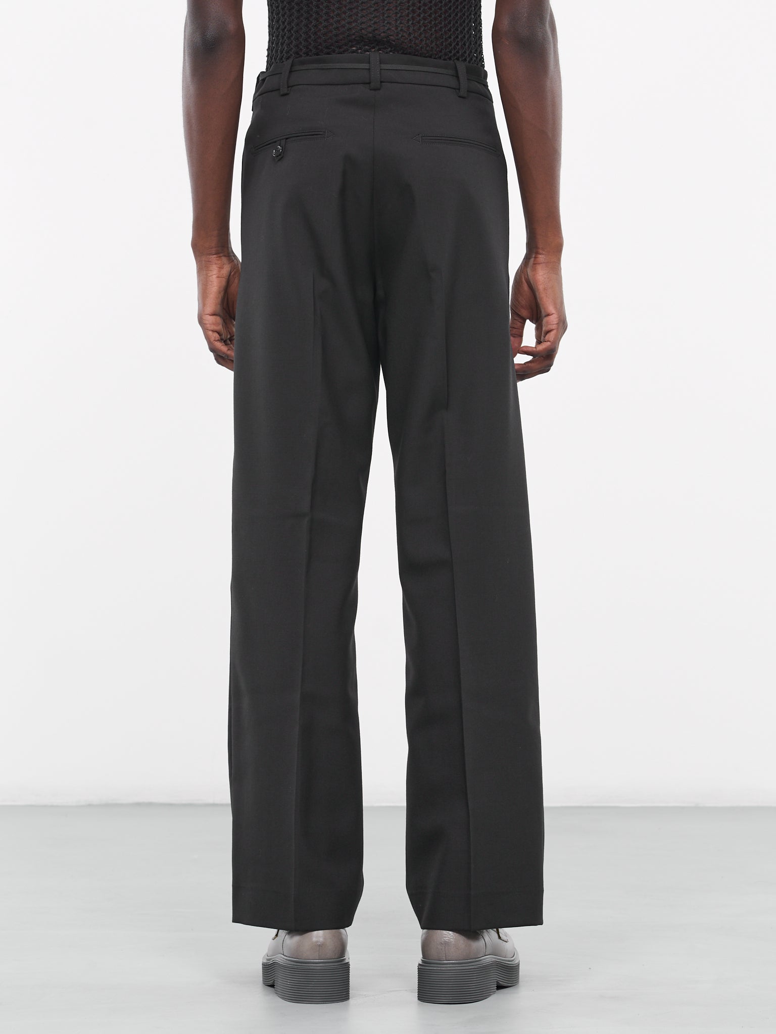 Tropical Wool Trousers (PUMU0214U0-TW839-00N99-BLACK)