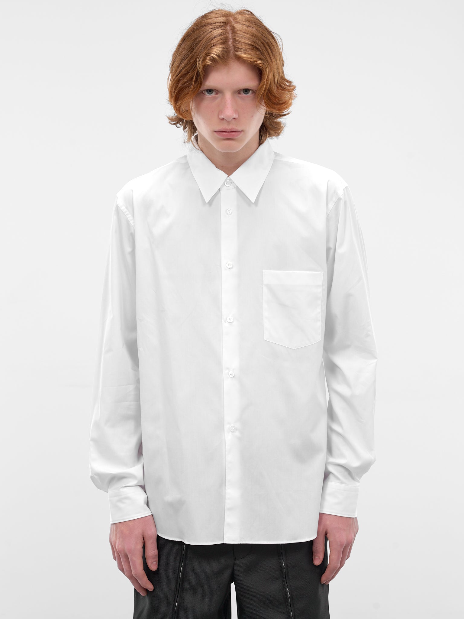 COMME DES GARCONS HOMME+ White Button-Up Shirt | H.Lorenzo - front