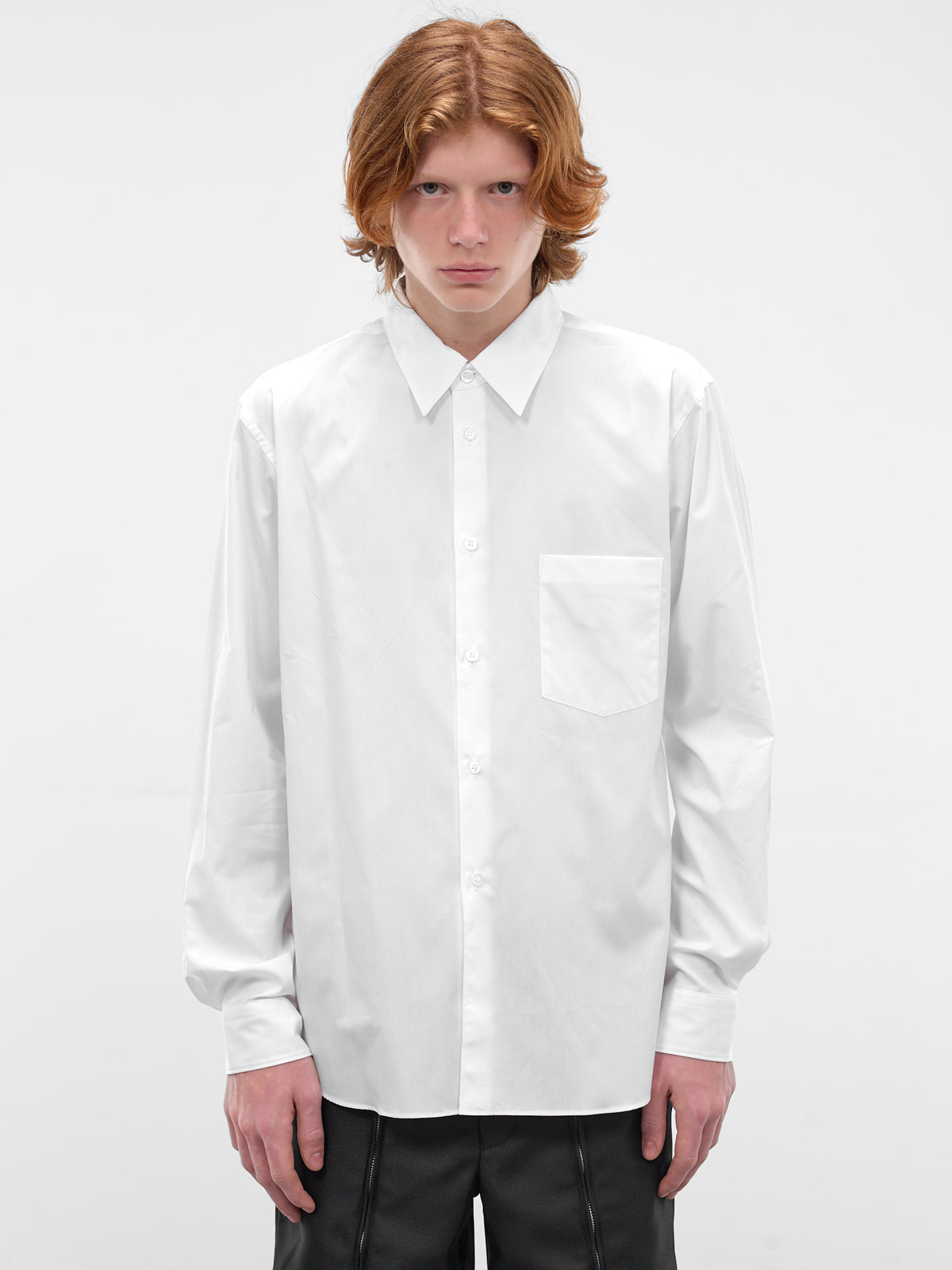 White Button-Up Shirt (PZ-B003-PER-WHITE)
