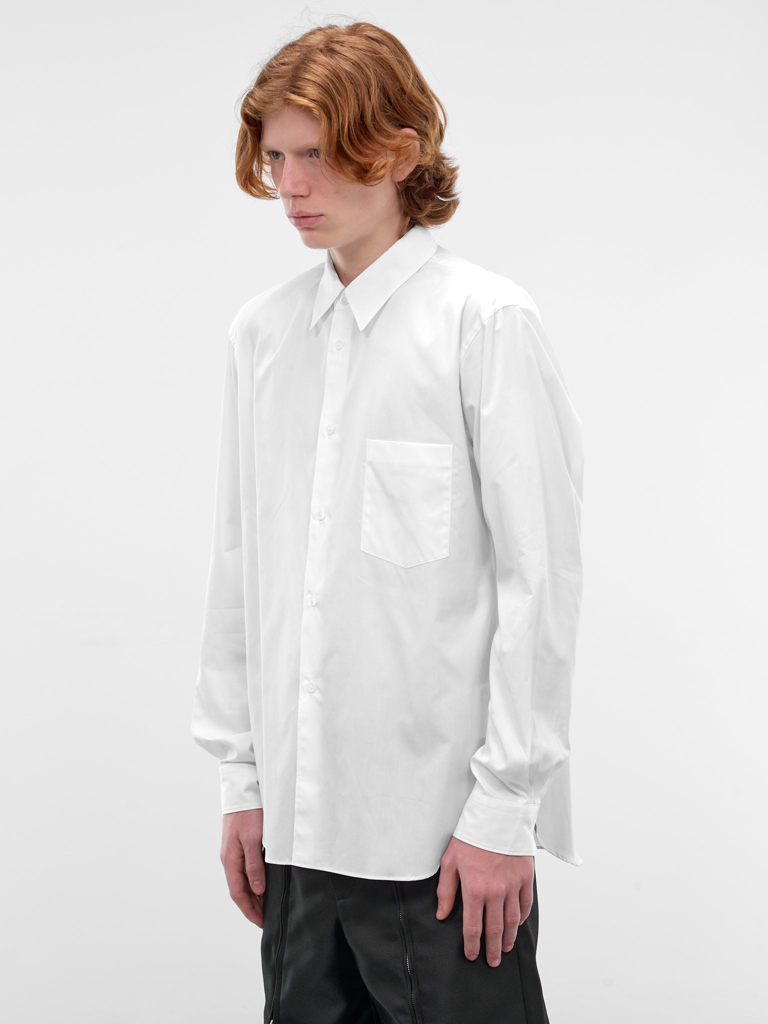 COMME DES GARCONS HOMME+ White Button-Up Shirt | H.Lorenzo - side