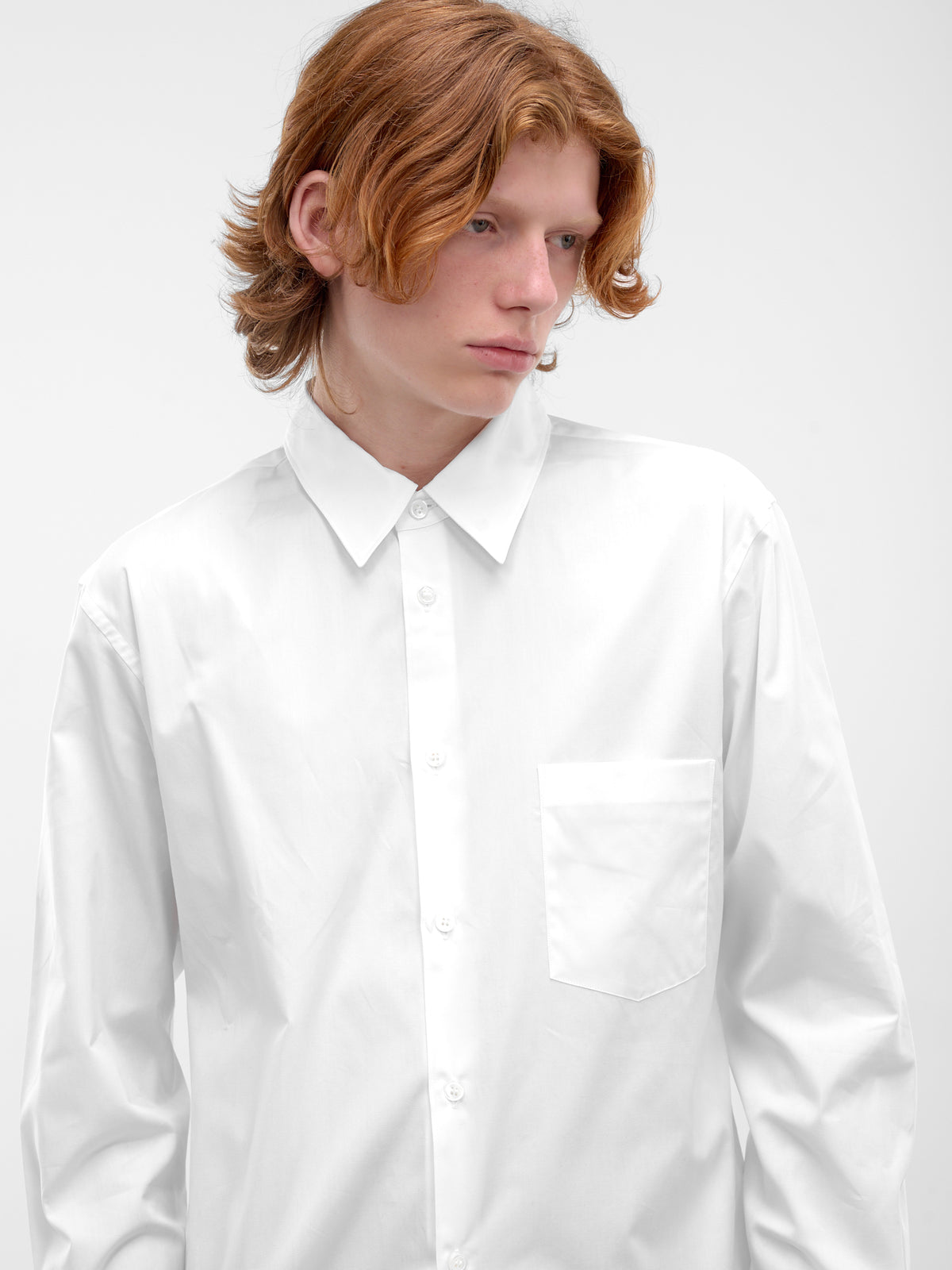White Button-Up Shirt (PZ-B003-PER-WHITE)