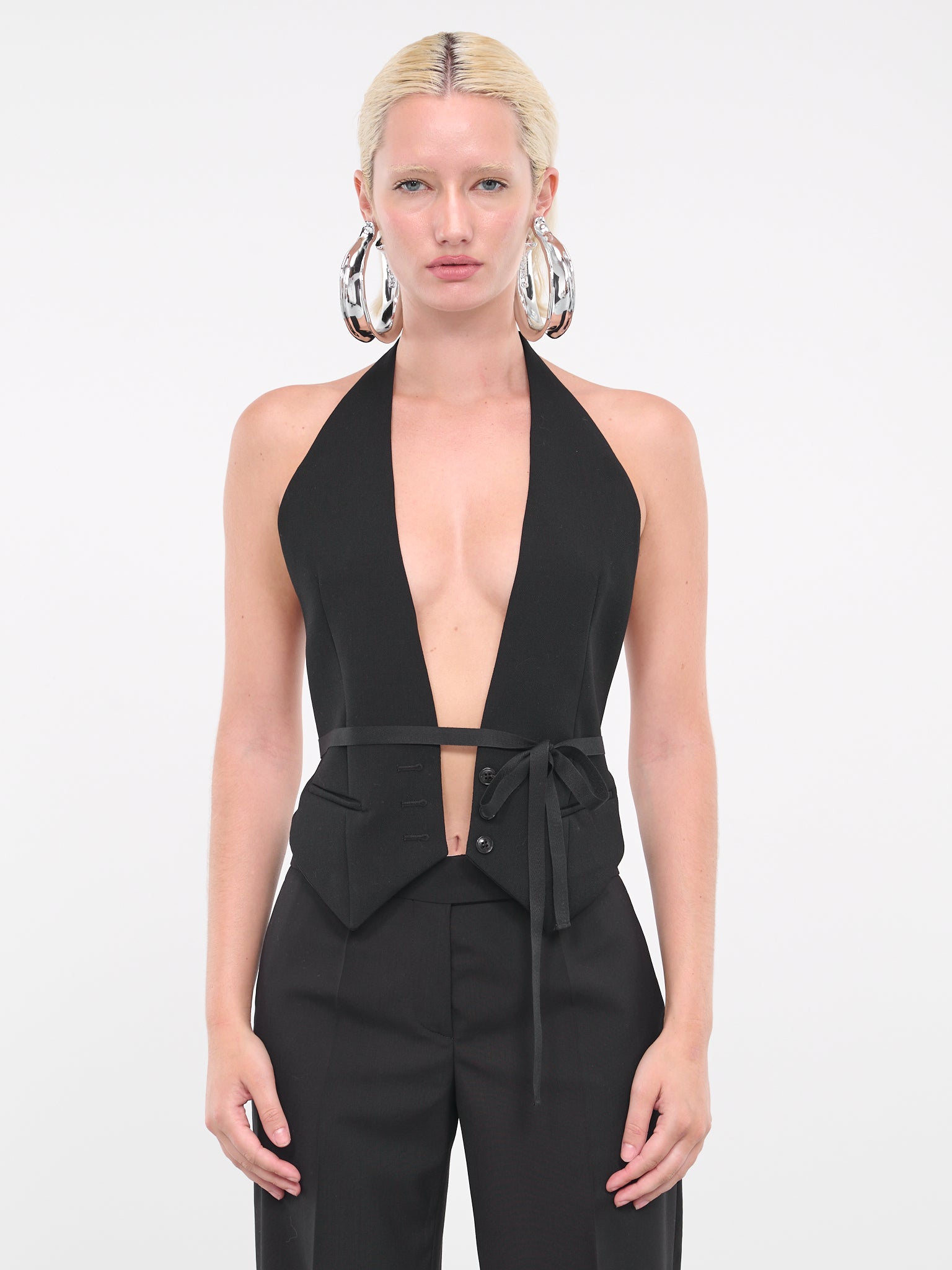 Tailored Vest Top (Q130WO-BLACK)