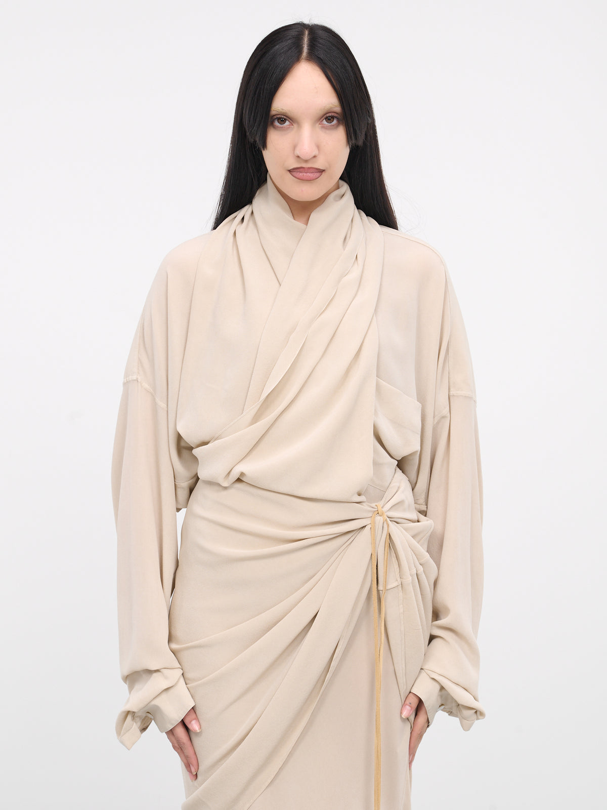 Draped Blouse (Q146SX-Q0027-SAND)