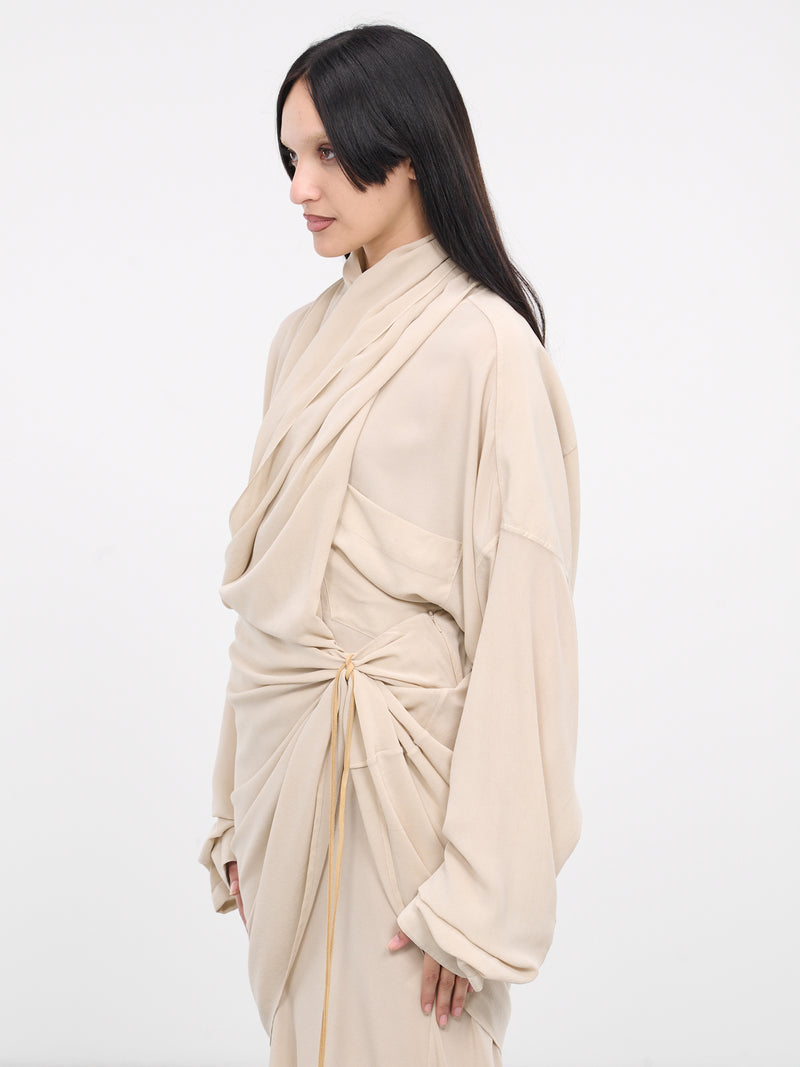 Draped Blouse (Q146SX-Q0027-SAND)
