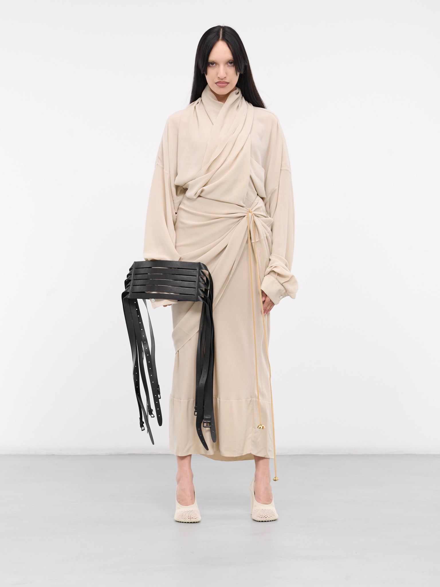 Draped Blouse (Q146SX-Q0027-SAND)