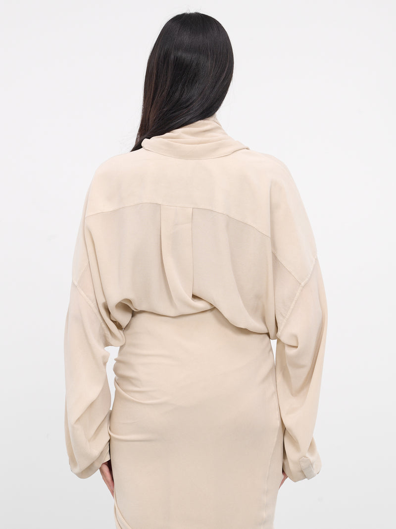 Draped Blouse (Q146SX-Q0027-SAND)