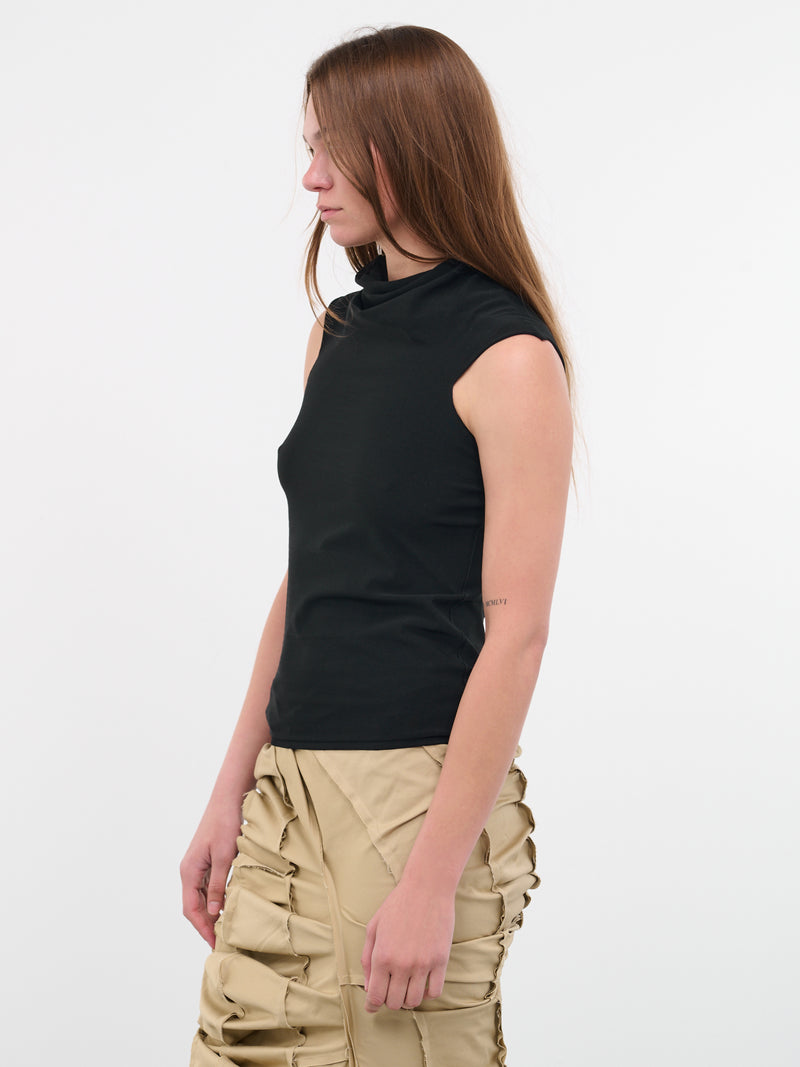 Cowl Neck Top (Q758KS-Q0009-BLACK)