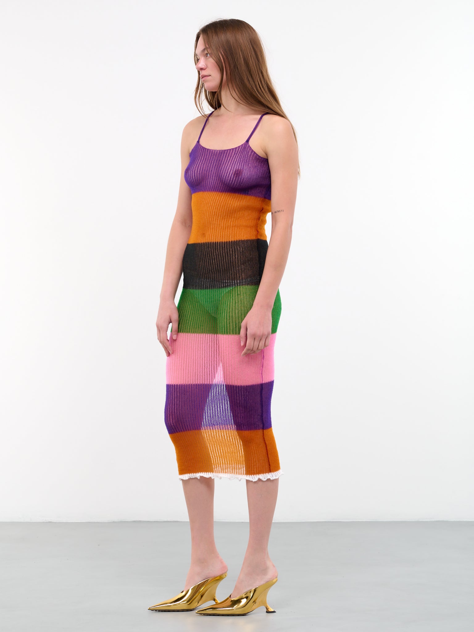 Stripe Knit Dress (Q761KY-Q0326-MULTICOLOR) Stripe Knit Dress (Q761KY-Q0326-MULTICOLOR)