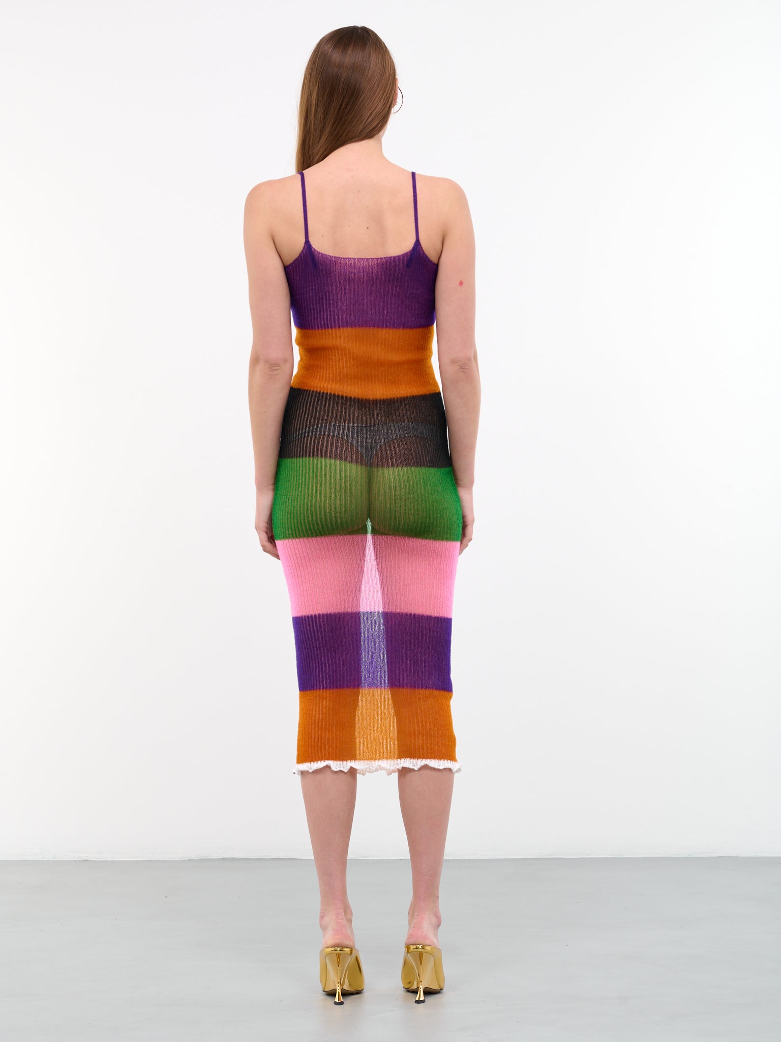 Stripe Knit Dress (Q761KY-Q0326-MULTICOLOR) Stripe Knit Dress (Q761KY-Q0326-MULTICOLOR)