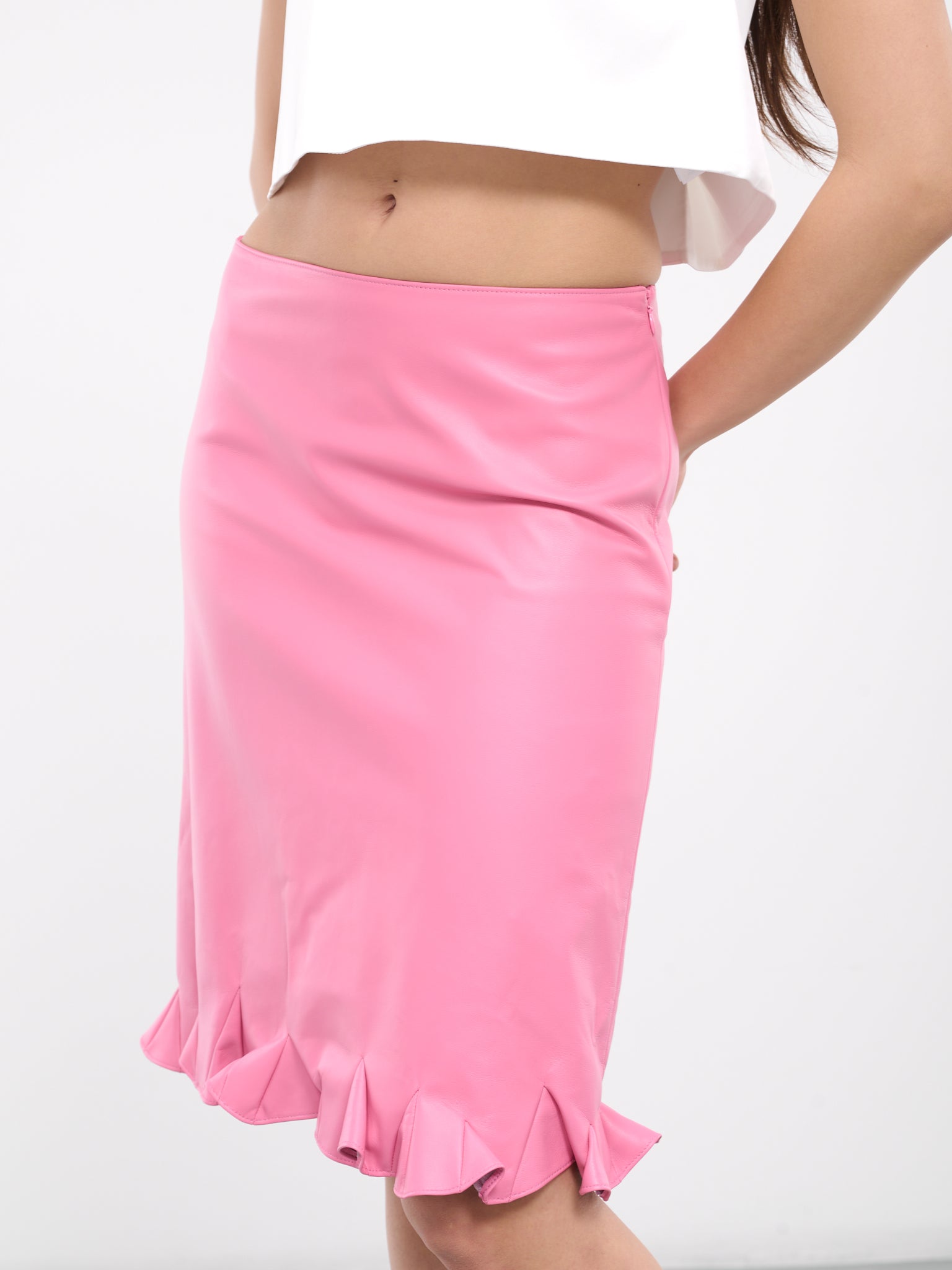 Flared Midi Skirt (R30-24-274-W-PINK)