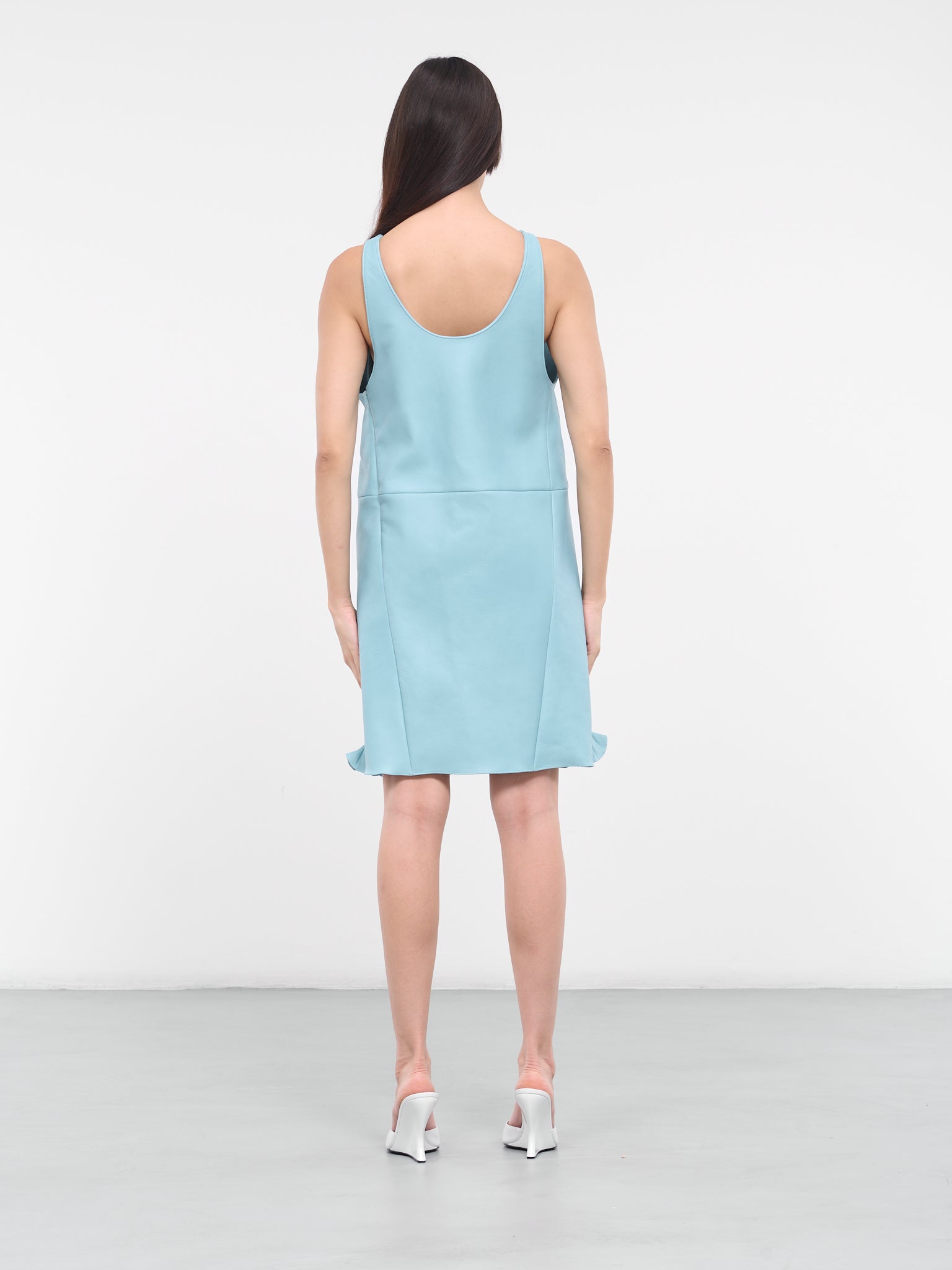 sky leather dress Sky silk leather dress