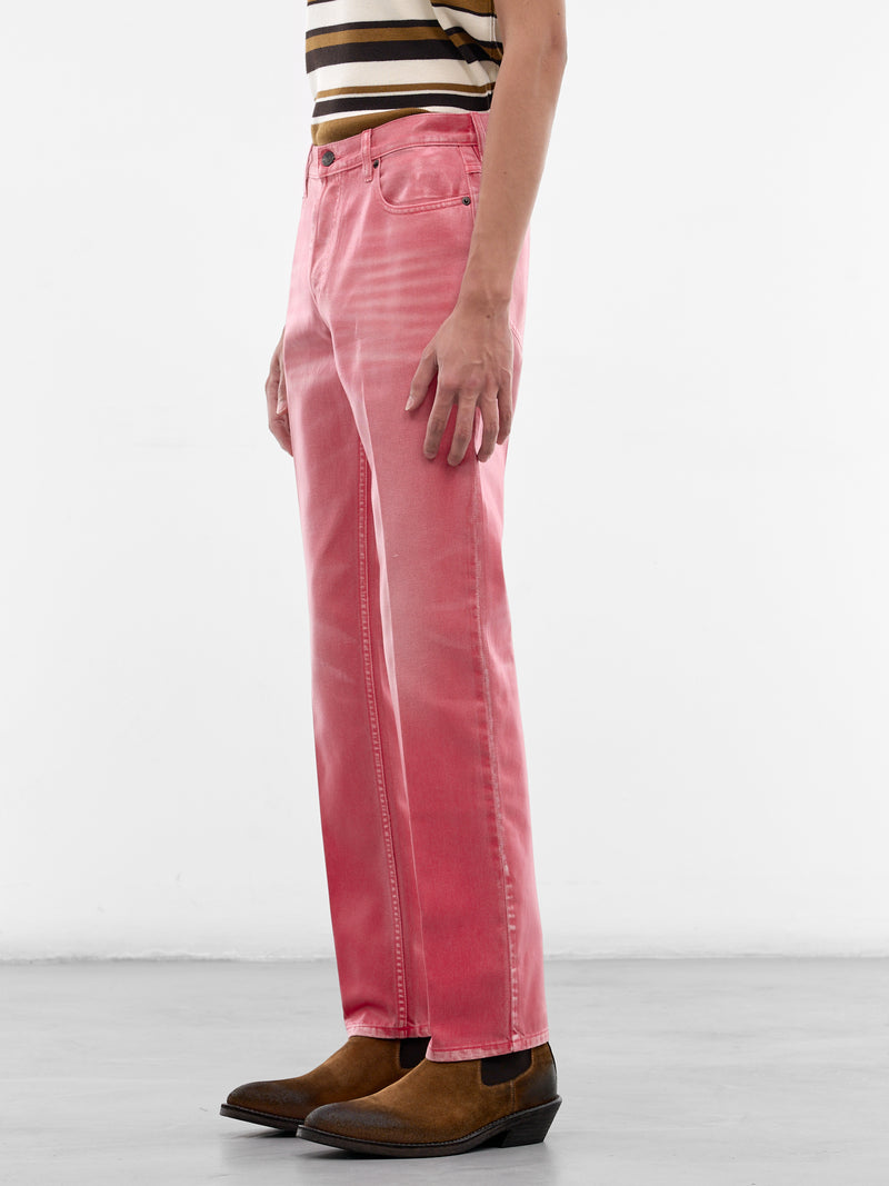 Pink Randolph Coated Denim Jeans (RANDOLPH-CHERRY-PINK)
