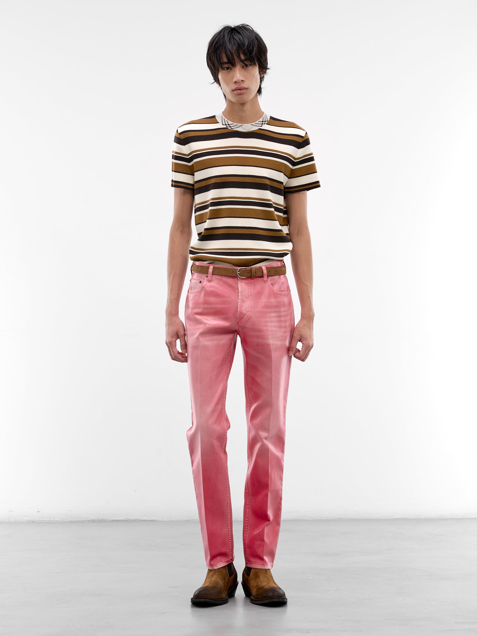 Pink Randolph Coated Denim Jeans (RANDOLPH-CHERRY-PINK)