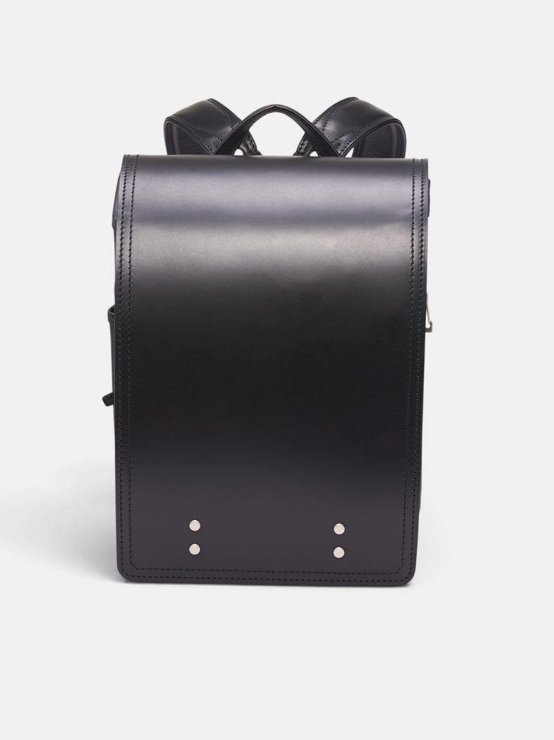 Black Steerhide Randoseru Backpack (BRANDSERU-STEERHIDE-BLACK)