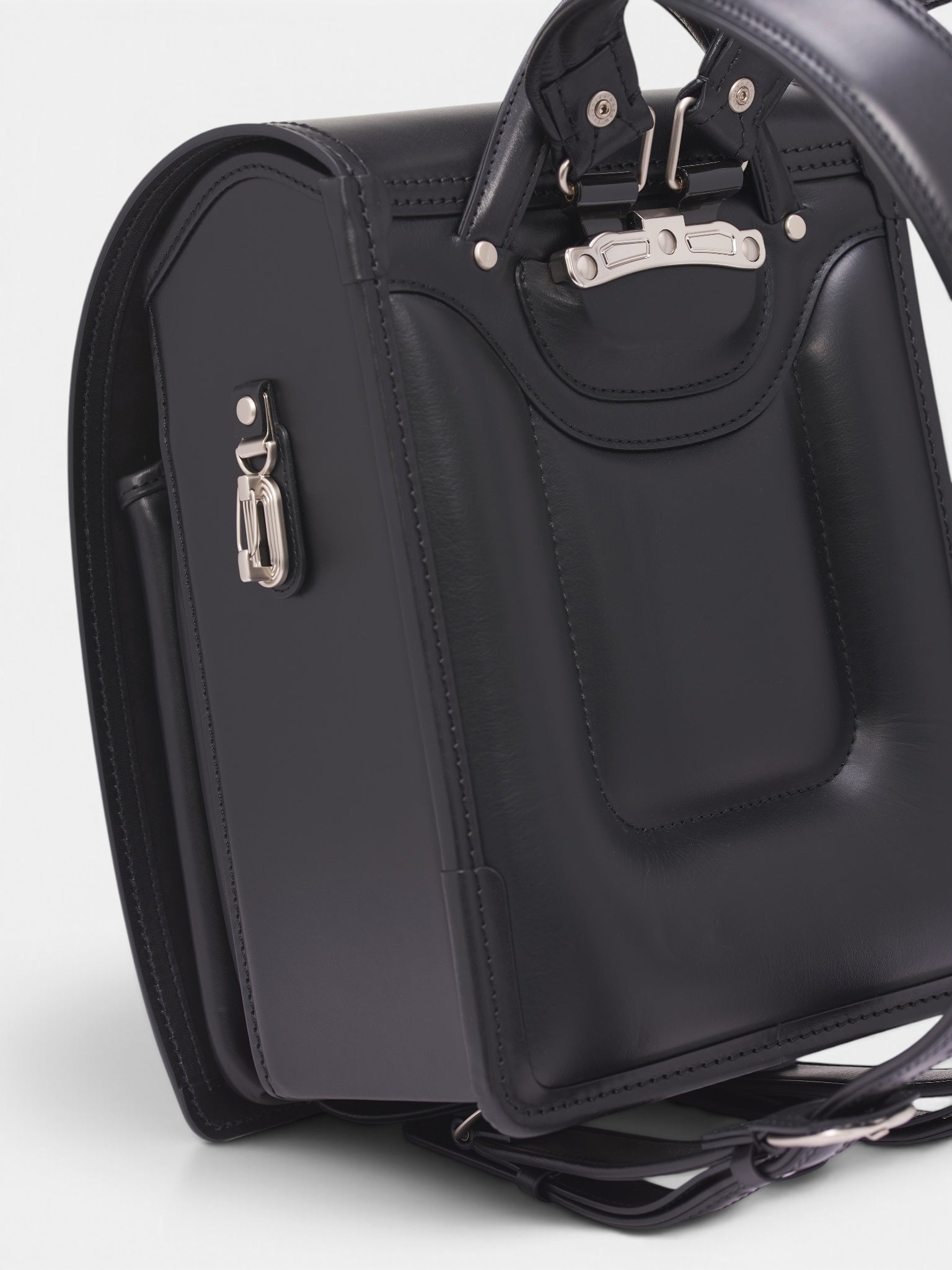 Black Steerhide Randoseru Backpack (BRANDSERU-STEERHIDE-BLACK)