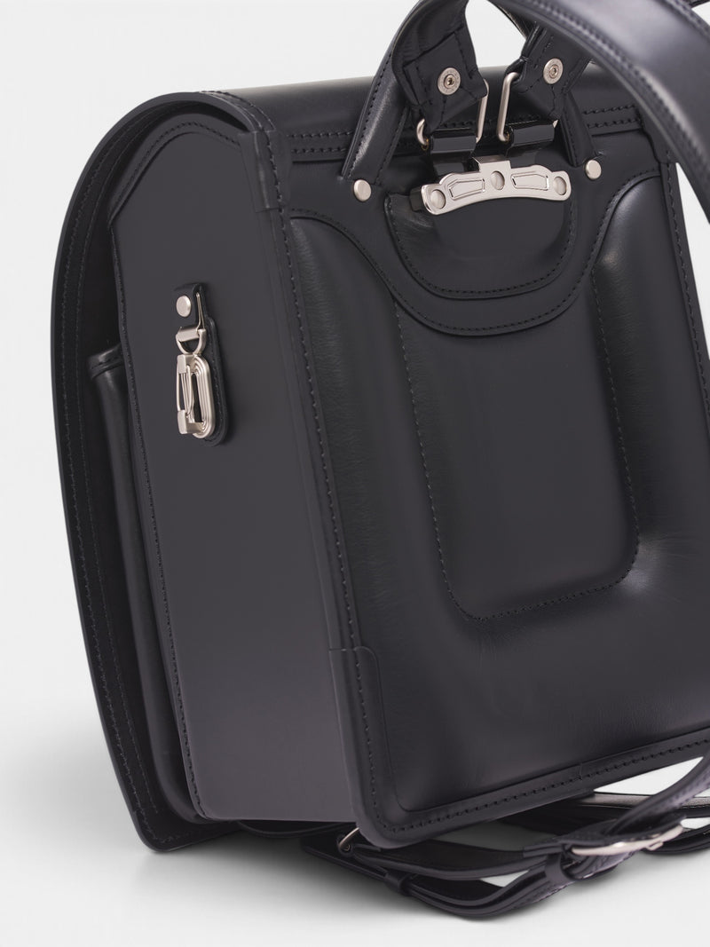 Black Steerhide Randoseru Backpack (BRANDSERU-STEERHIDE-BLACK)