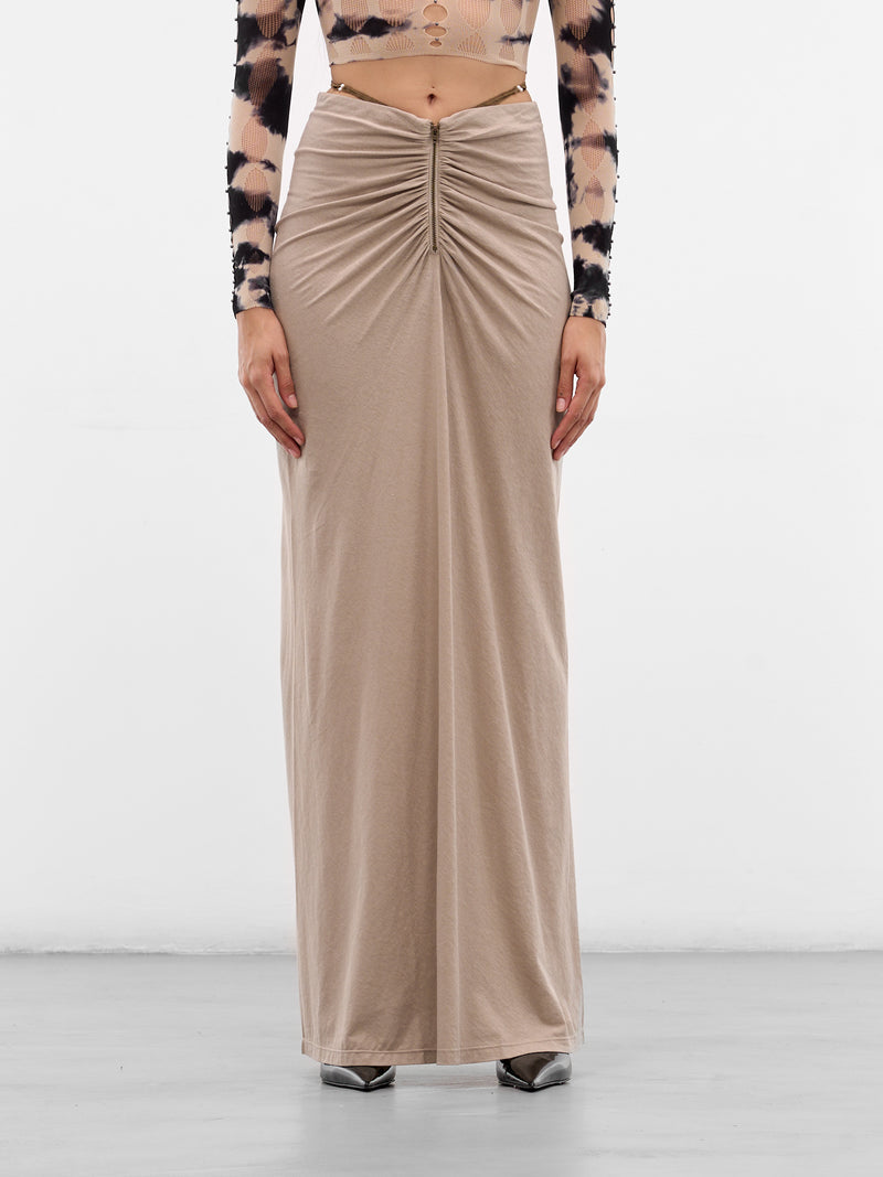 Ficelle Linen-Cotton G-String Skirt (RAW25WV02F-FICELLE)