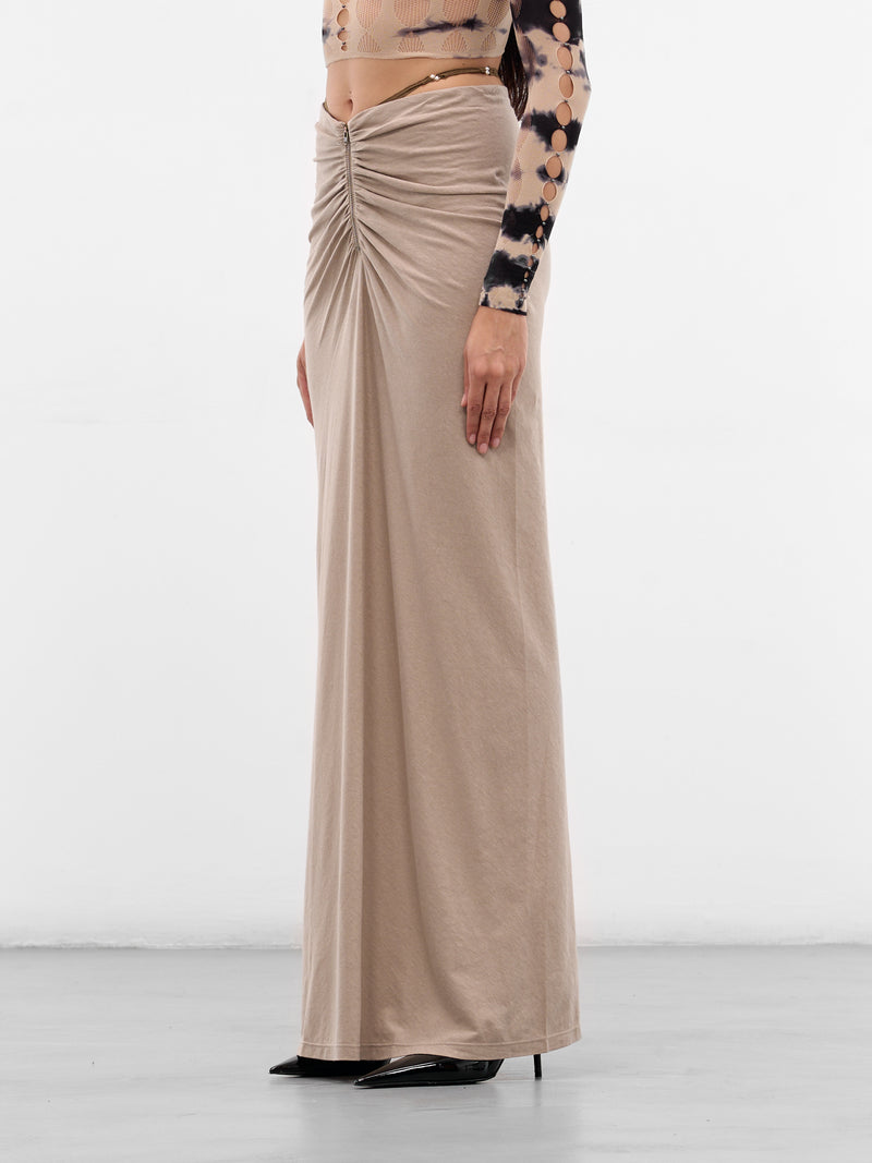 Ficelle Linen-Cotton G-String Skirt (RAW25WV02F-FICELLE)