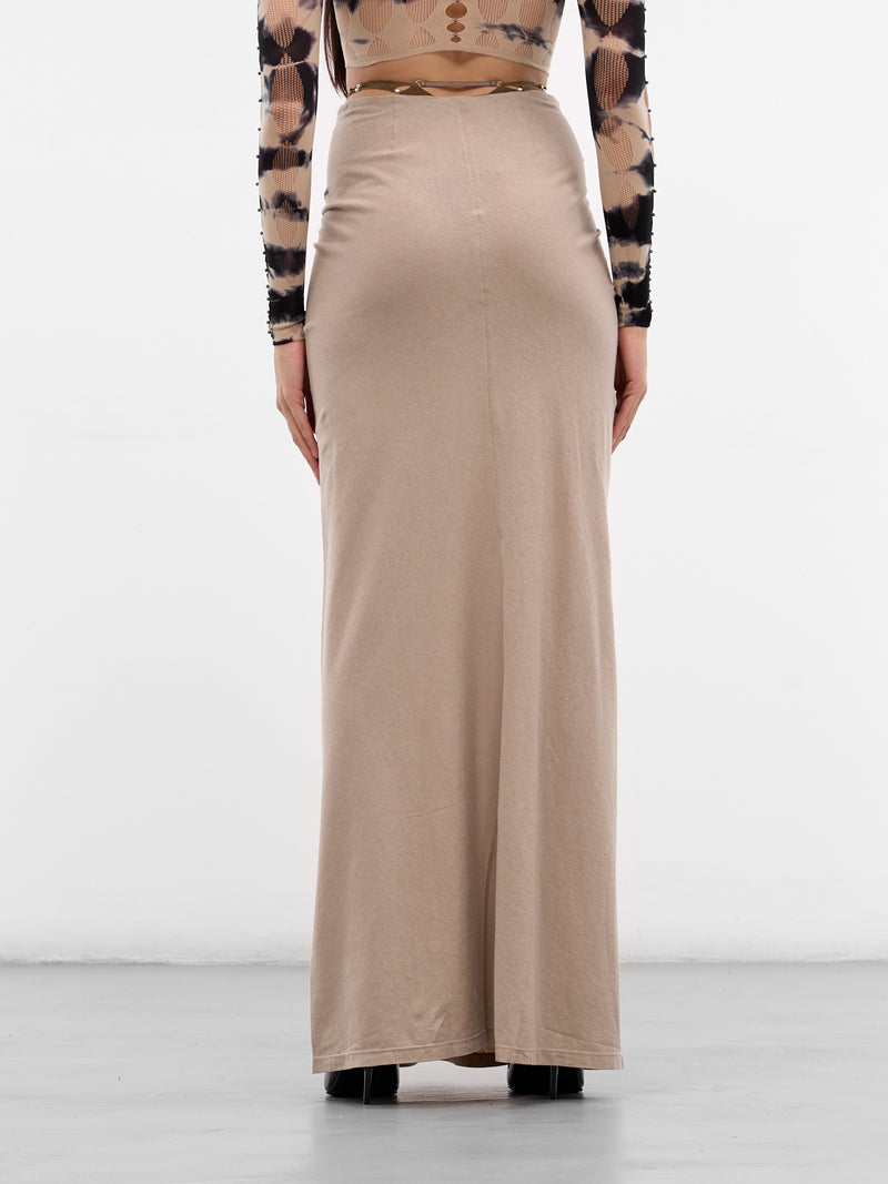 Ficelle Linen-Cotton G-String Skirt (RAW25WV02F-FICELLE)