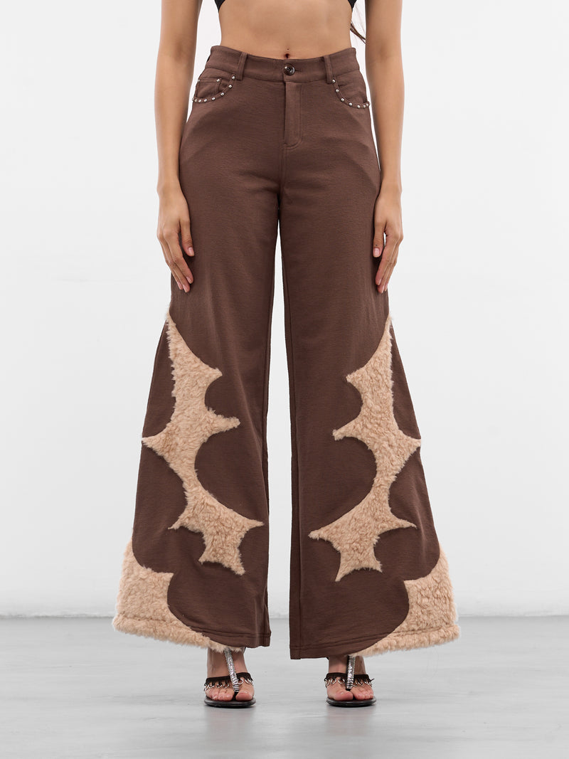 Chocolate Flared Baggy Lounge Pants (RAW25WV13C-CHOCOLATE)
