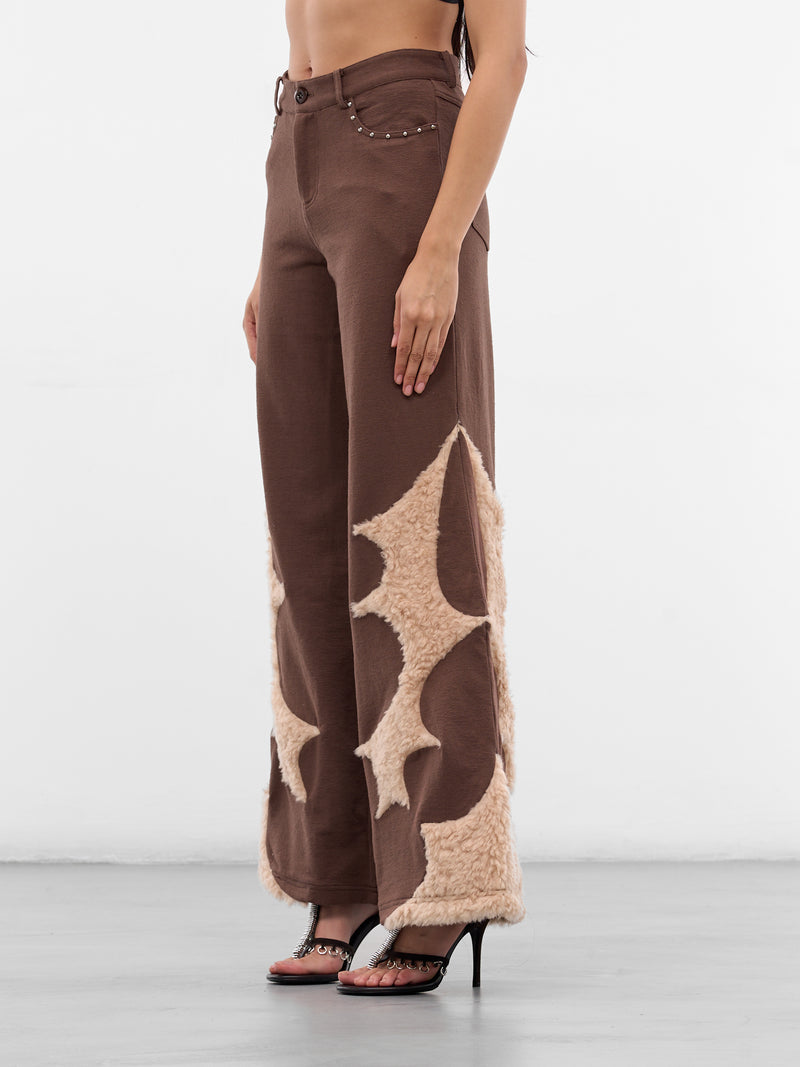 Chocolate Flared Baggy Lounge Pants (RAW25WV13C-CHOCOLATE)