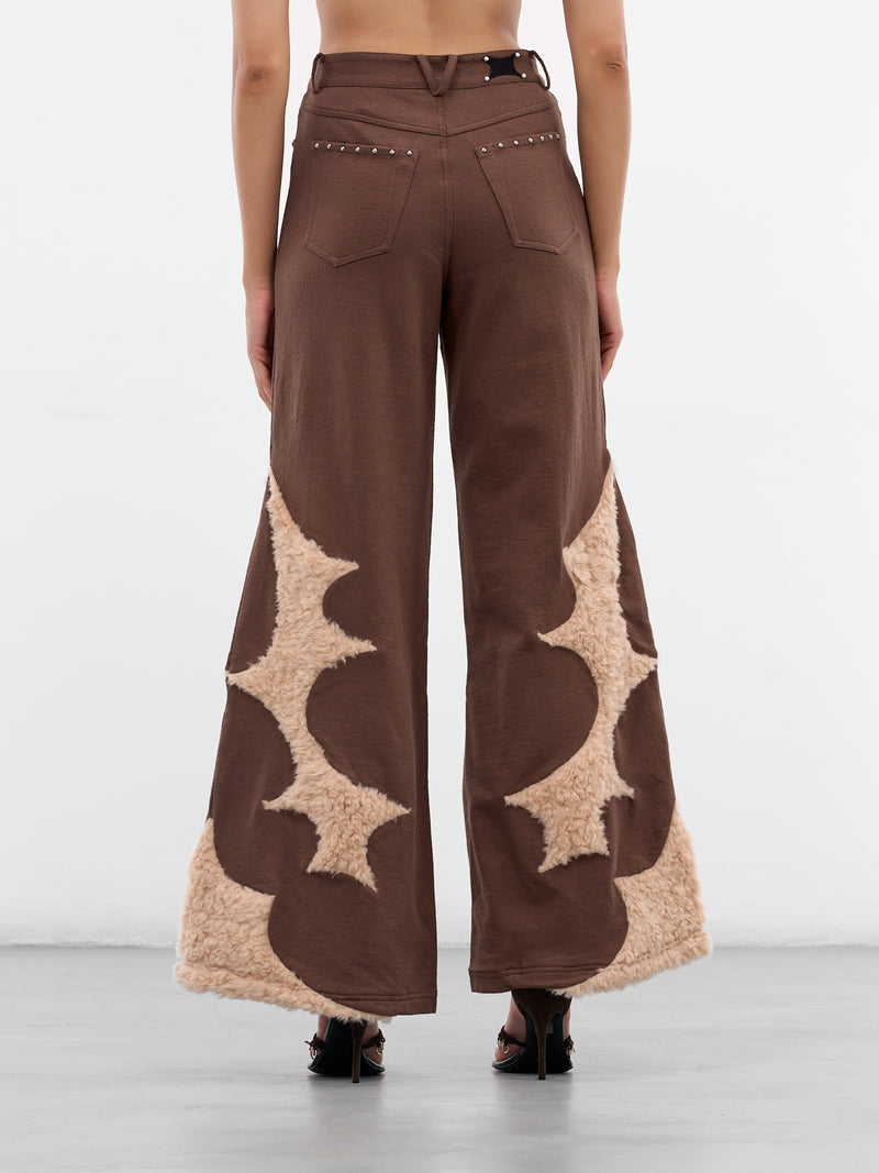 Chocolate Flared Baggy Lounge Pants (RAW25WV13C-CHOCOLATE)