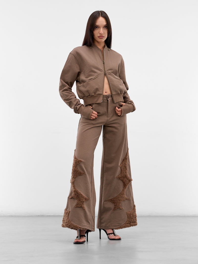 Taupe Detachable Hood Bomber Jacket (RAW25WV12A-TAUPE)