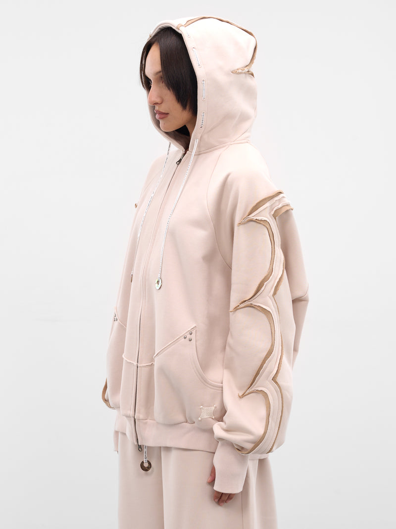 Seashell Deconstructed Zip Hoodie (RAW25WV14S-SEASHELL)