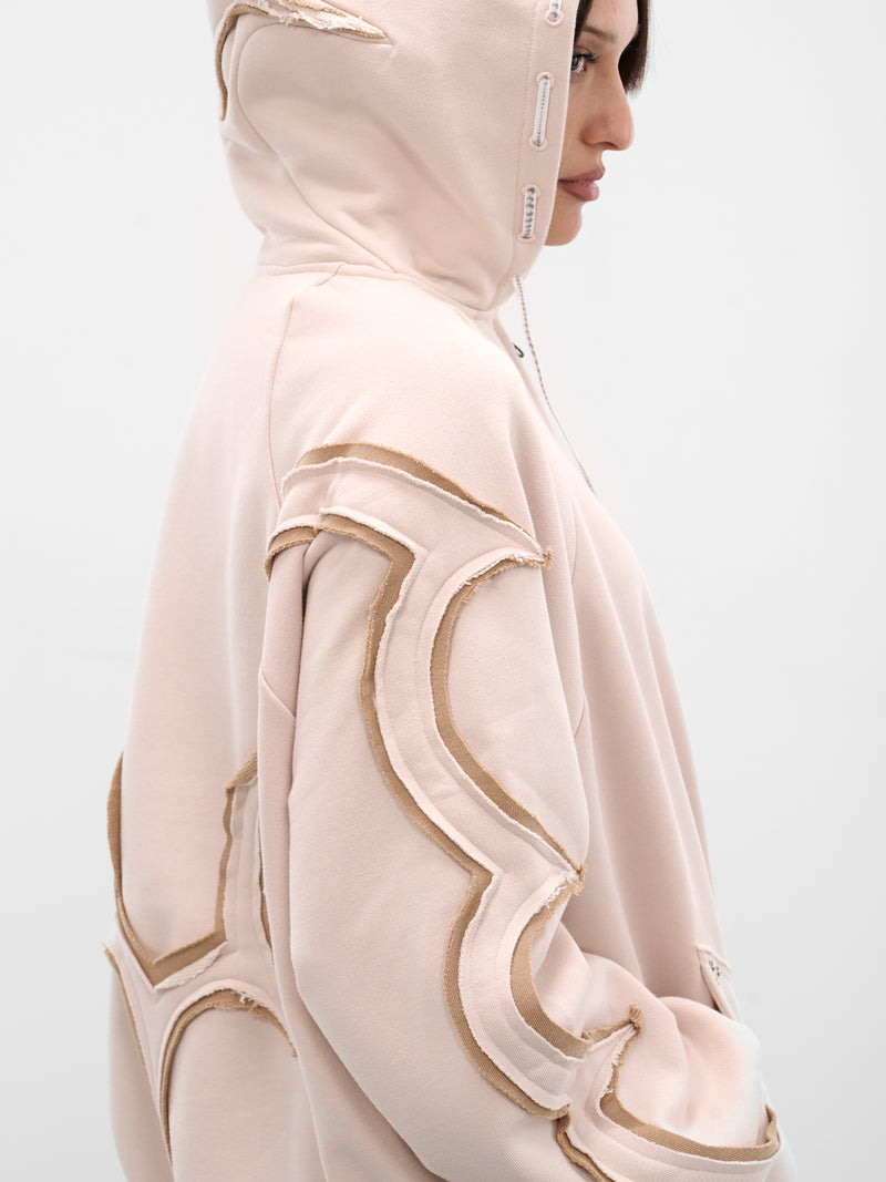 Seashell Deconstructed Zip Hoodie (RAW25WV14S-SEASHELL)