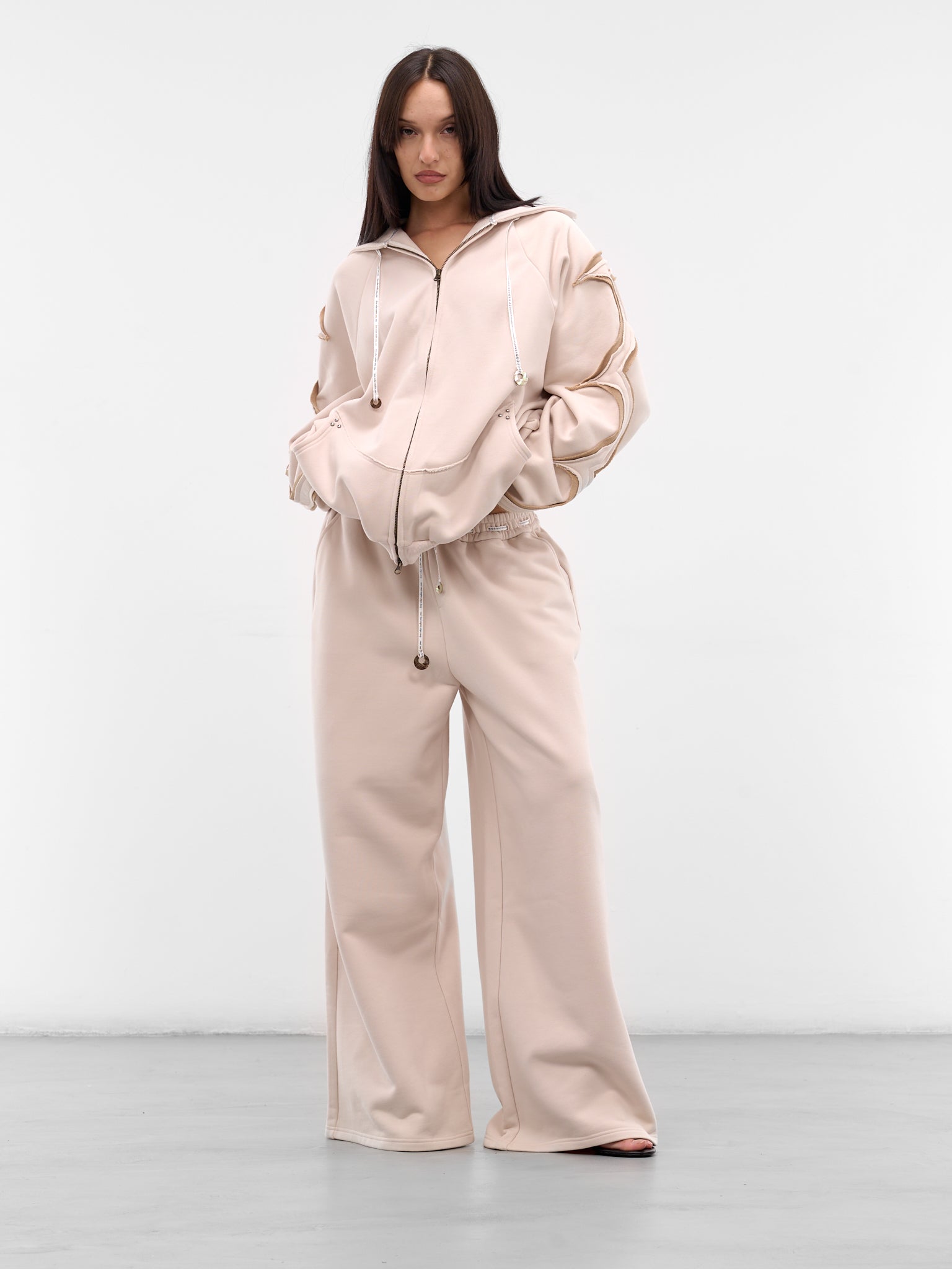 Seashell Deconstructed Zip Hoodie (RAW25WV14S-SEASHELL)