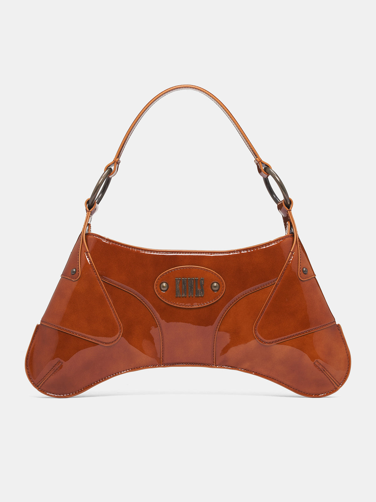 Rust Patent Leather Razr Bag (RAZR0RU-RUST)